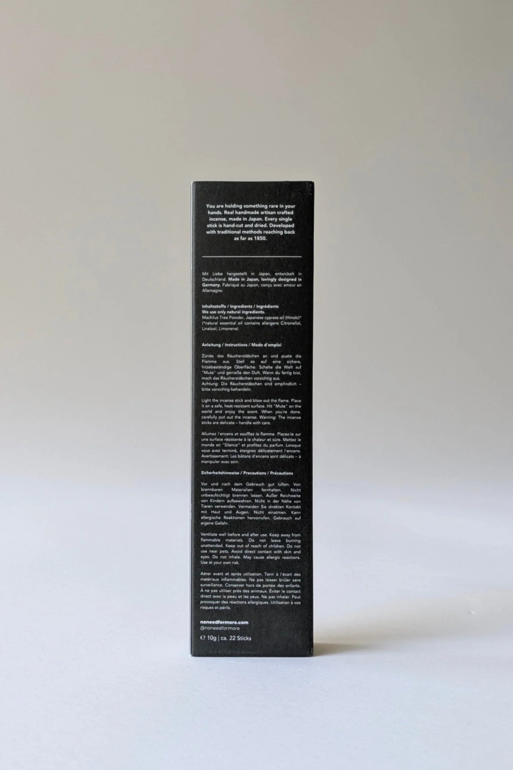 Verdancia-no need for more - Natürliche Räucherstäbchen - ""Forest Walk" - Tanne, Hinoki Zypresse-Räucherstäbchen-Black-Deal-Outlet-by-ARCHIVIST