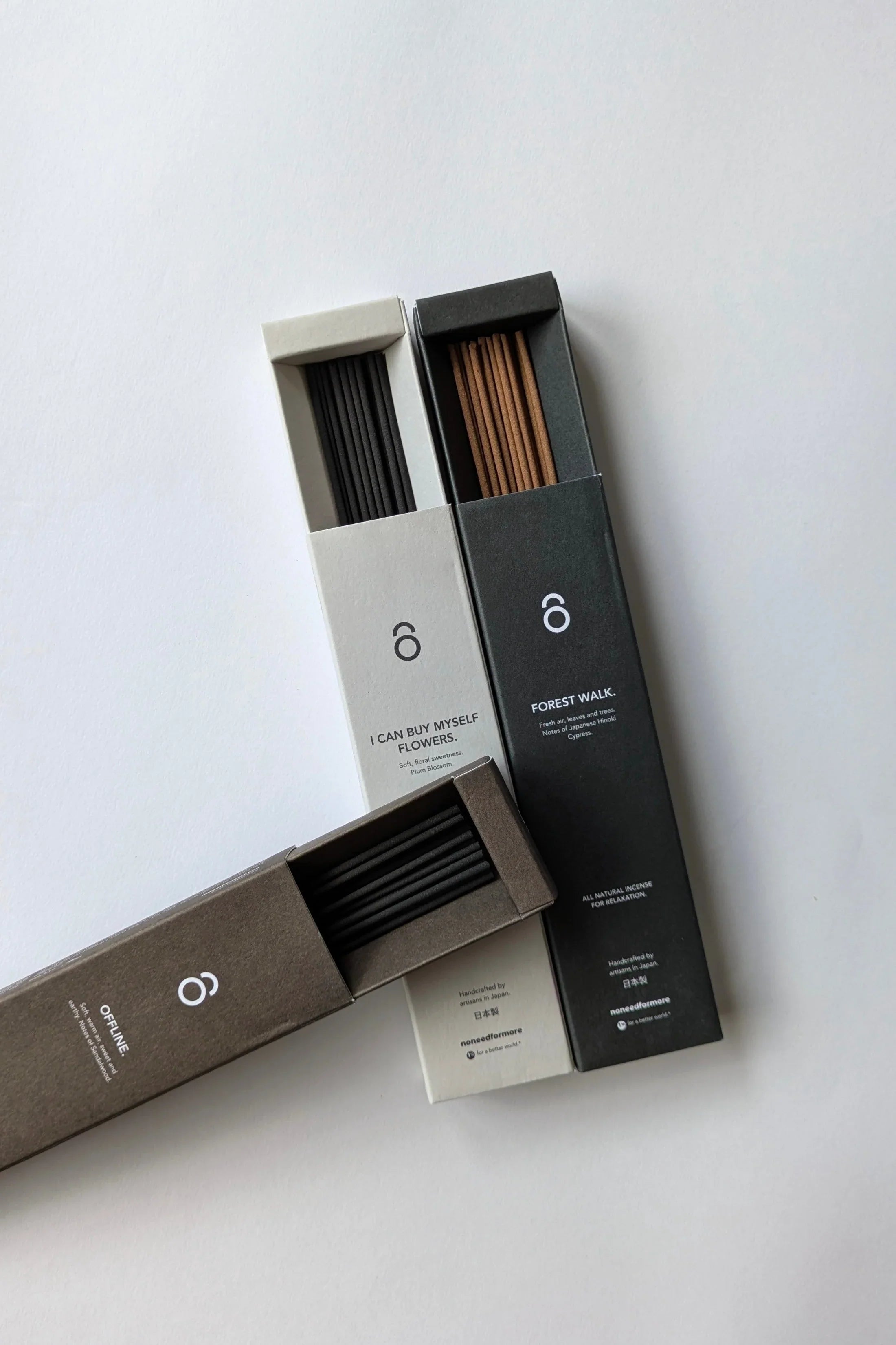 Verdancia-no need for more - Natürliche Räucherstäbchen - "Offline" - sanftes Sandelholz-Räucherstäbchen-Black-Deal-Outlet-by-ARCHIVIST