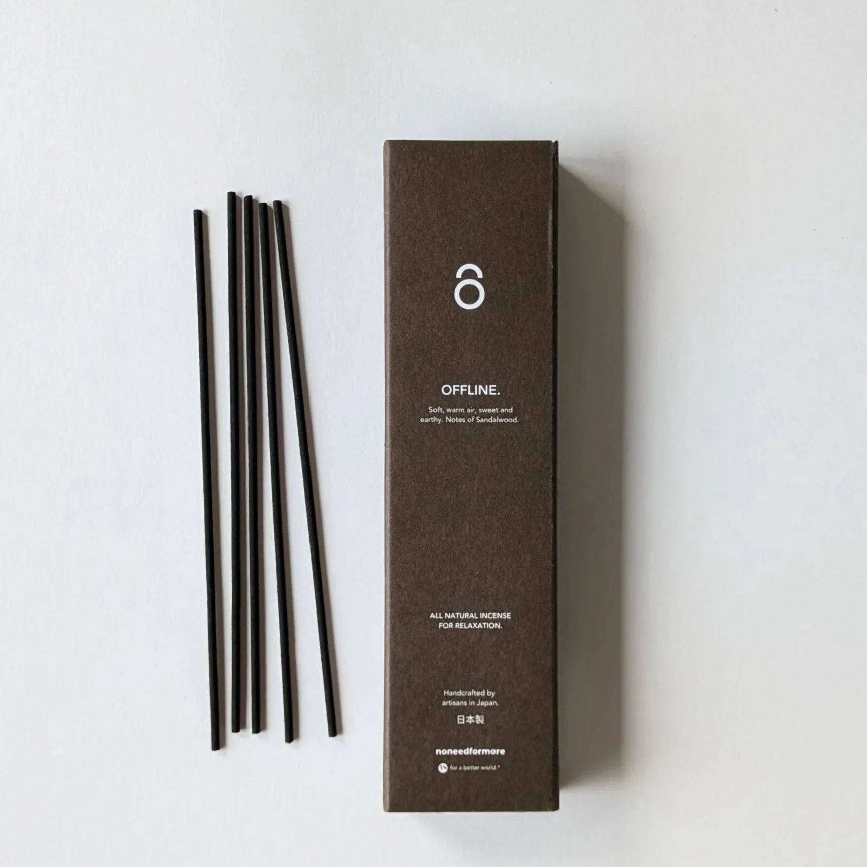 Verdancia-no need for more - Natürliche Räucherstäbchen - "Offline" - sanftes Sandelholz-Räucherstäbchen-Black-Deal-Outlet-by-ARCHIVIST