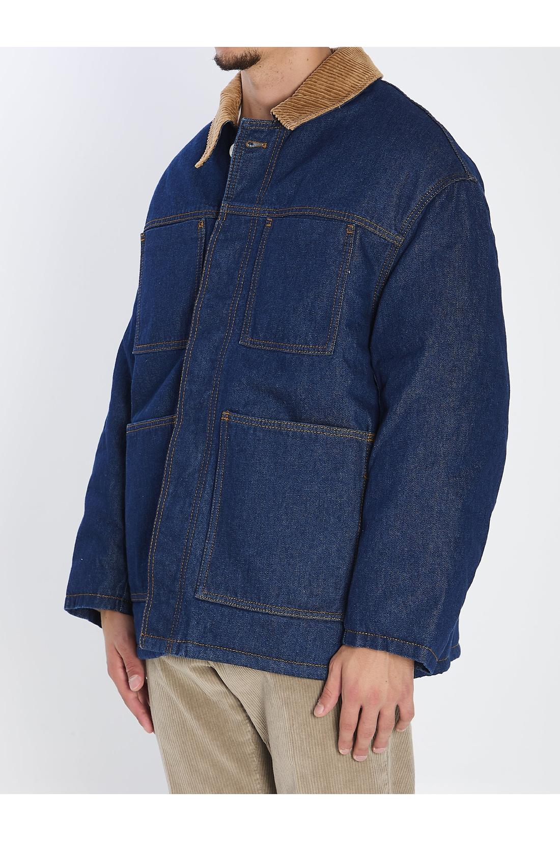 Ami Paris-OUTLET-SALE-Padded denim jacket-ARCHIVIST