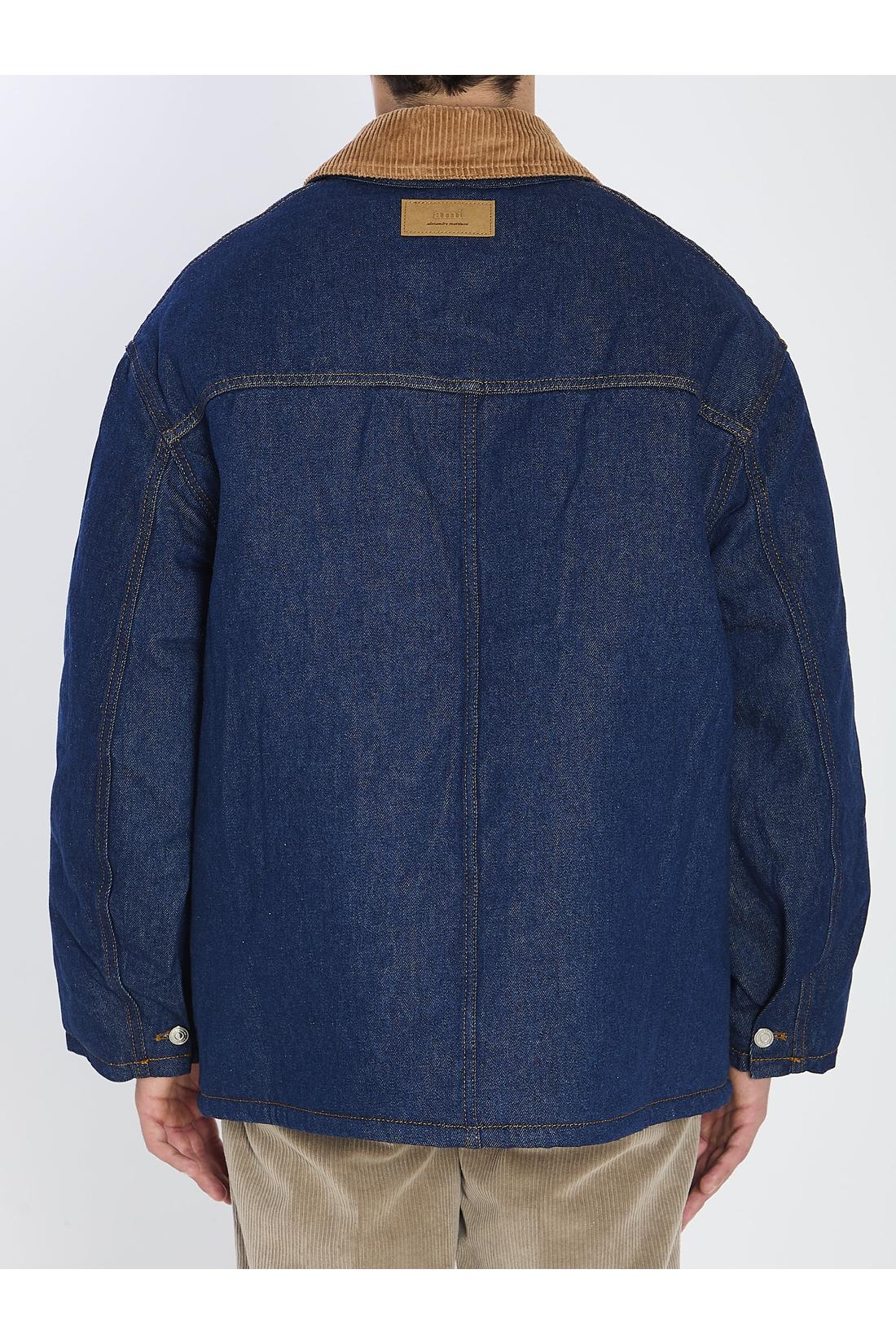 Ami Paris-OUTLET-SALE-Padded denim jacket-ARCHIVIST