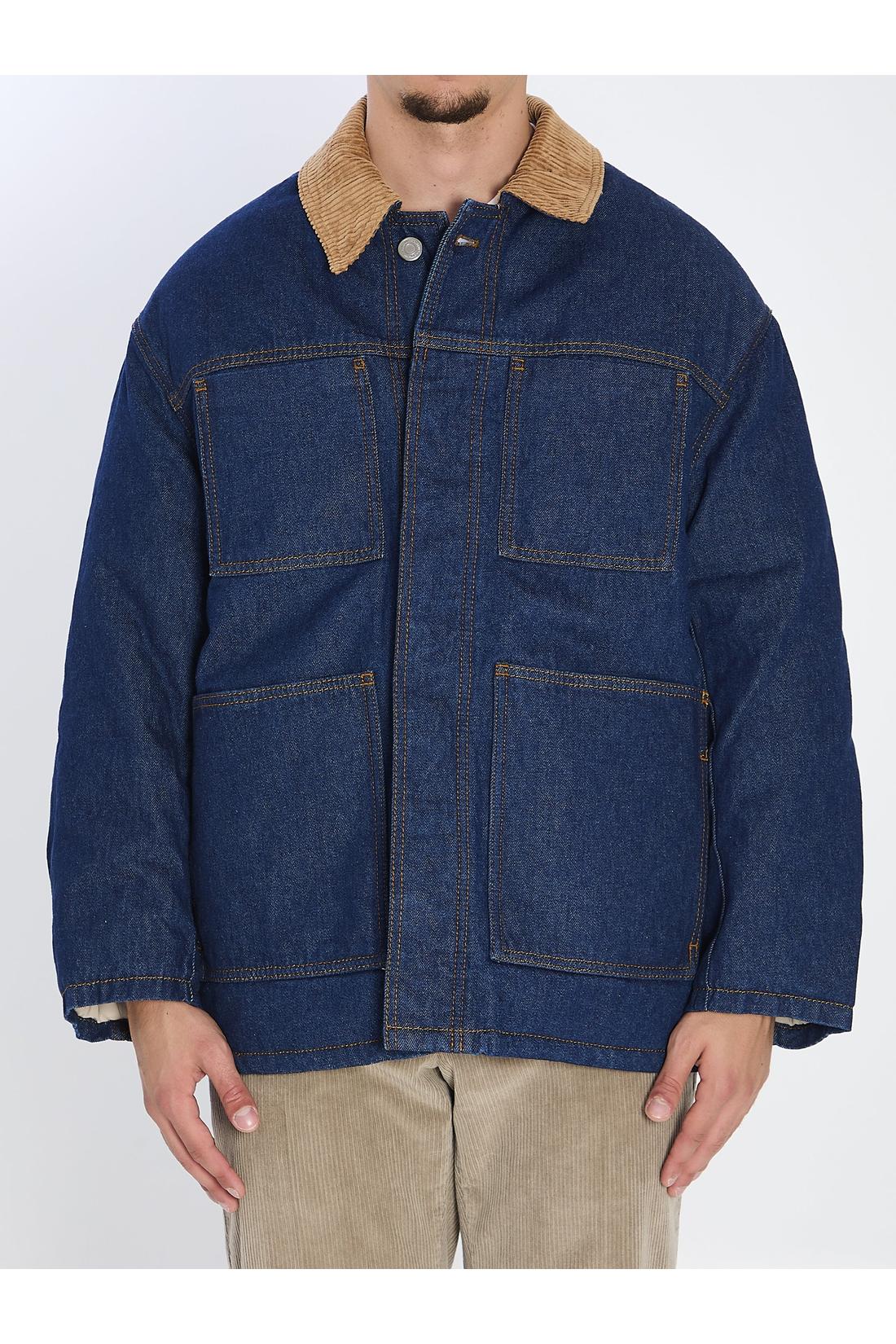 Ami Paris-OUTLET-SALE-Padded denim jacket-ARCHIVIST