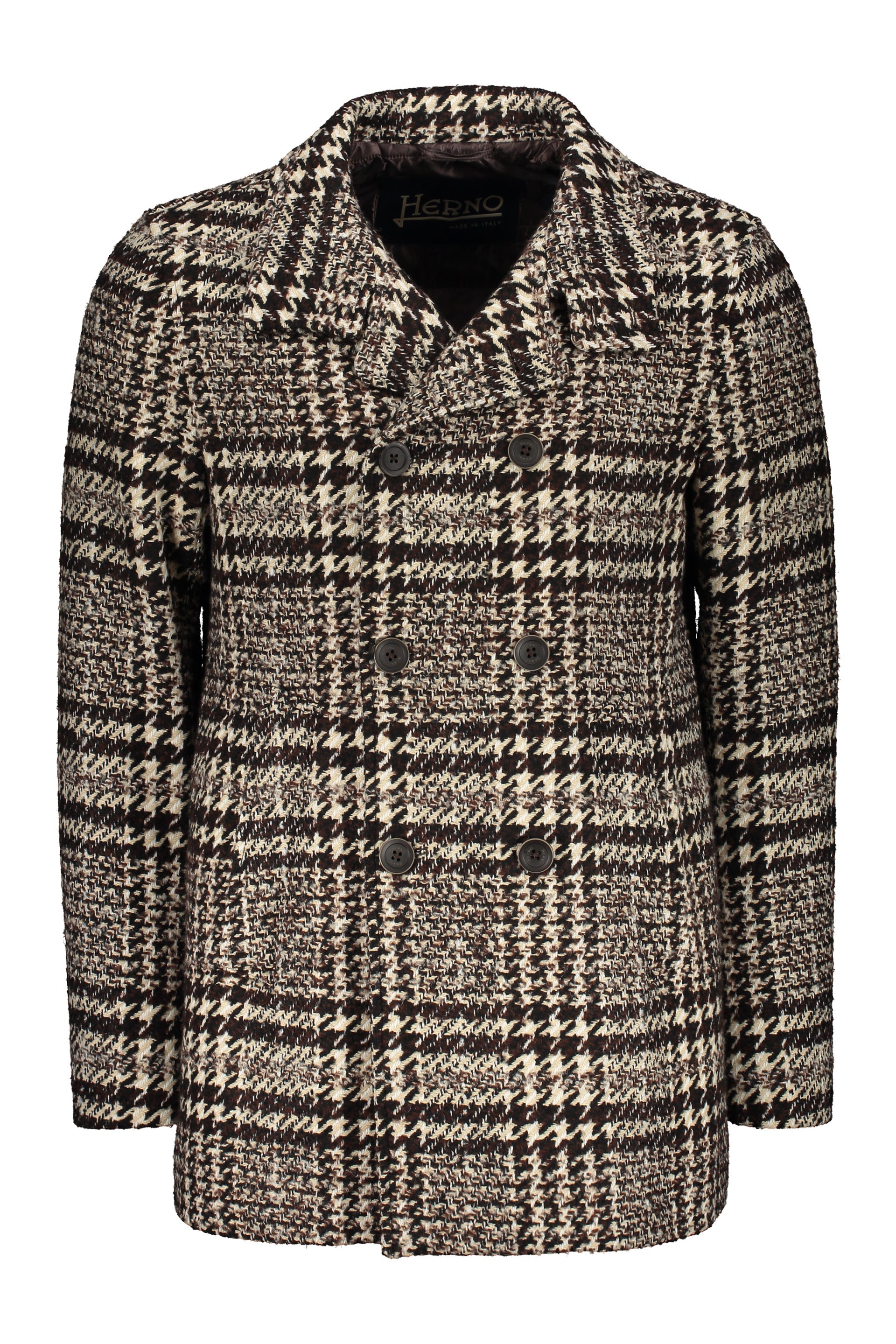 Padded double-breast peacoat