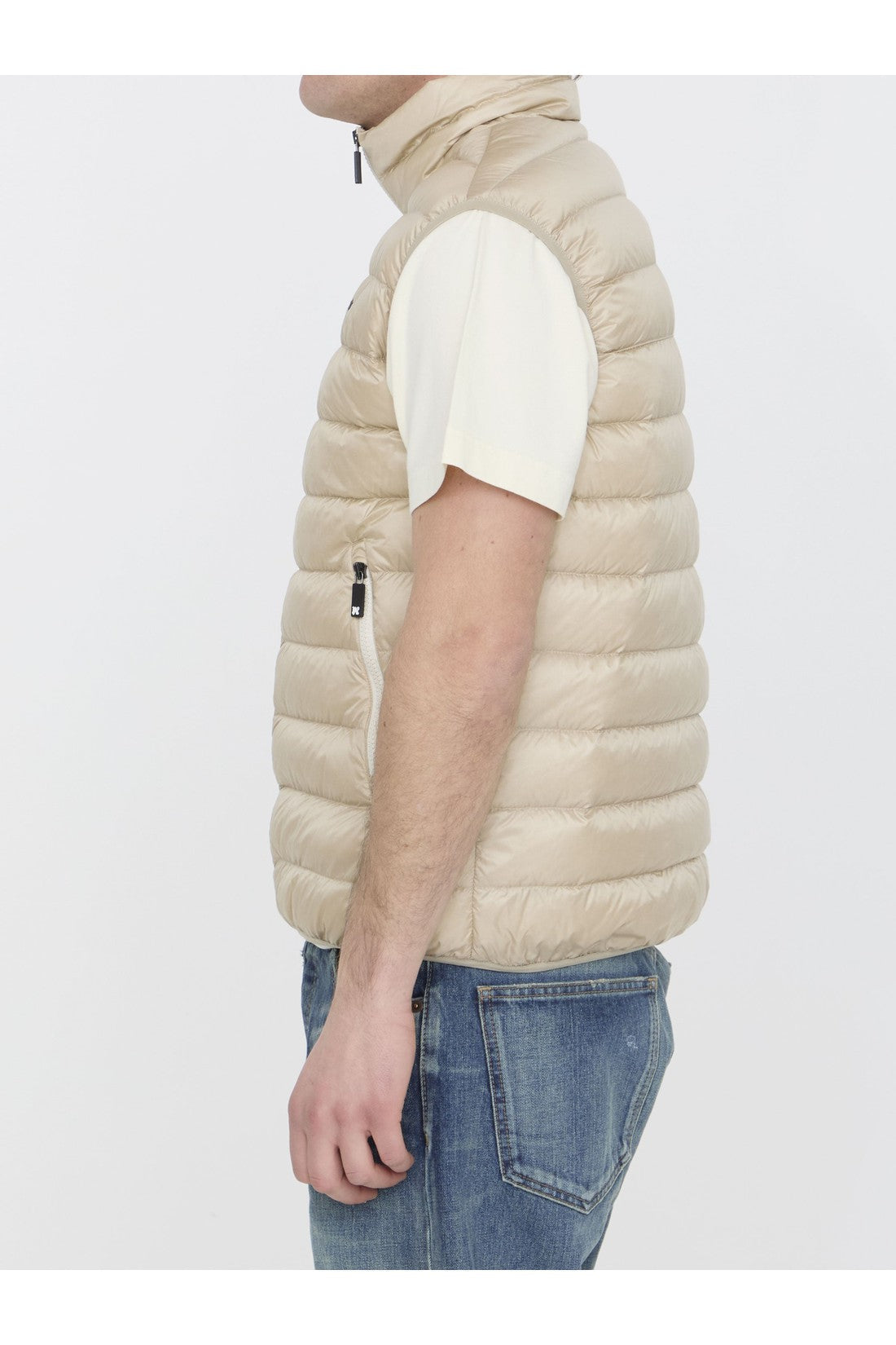 Palm Angels-OUTLET-SALE-Padded vest with logo-ARCHIVIST