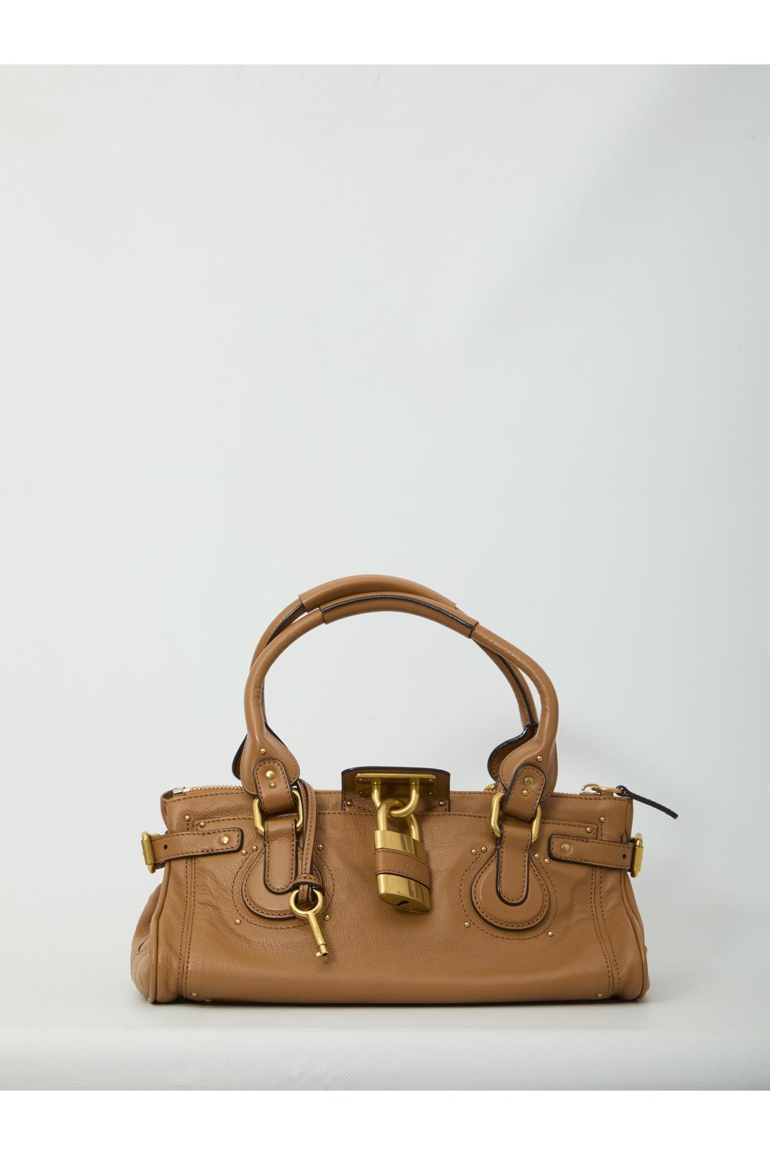 Chloé-OUTLET-SALE-Paddington grained leather bag-ARCHIVIST