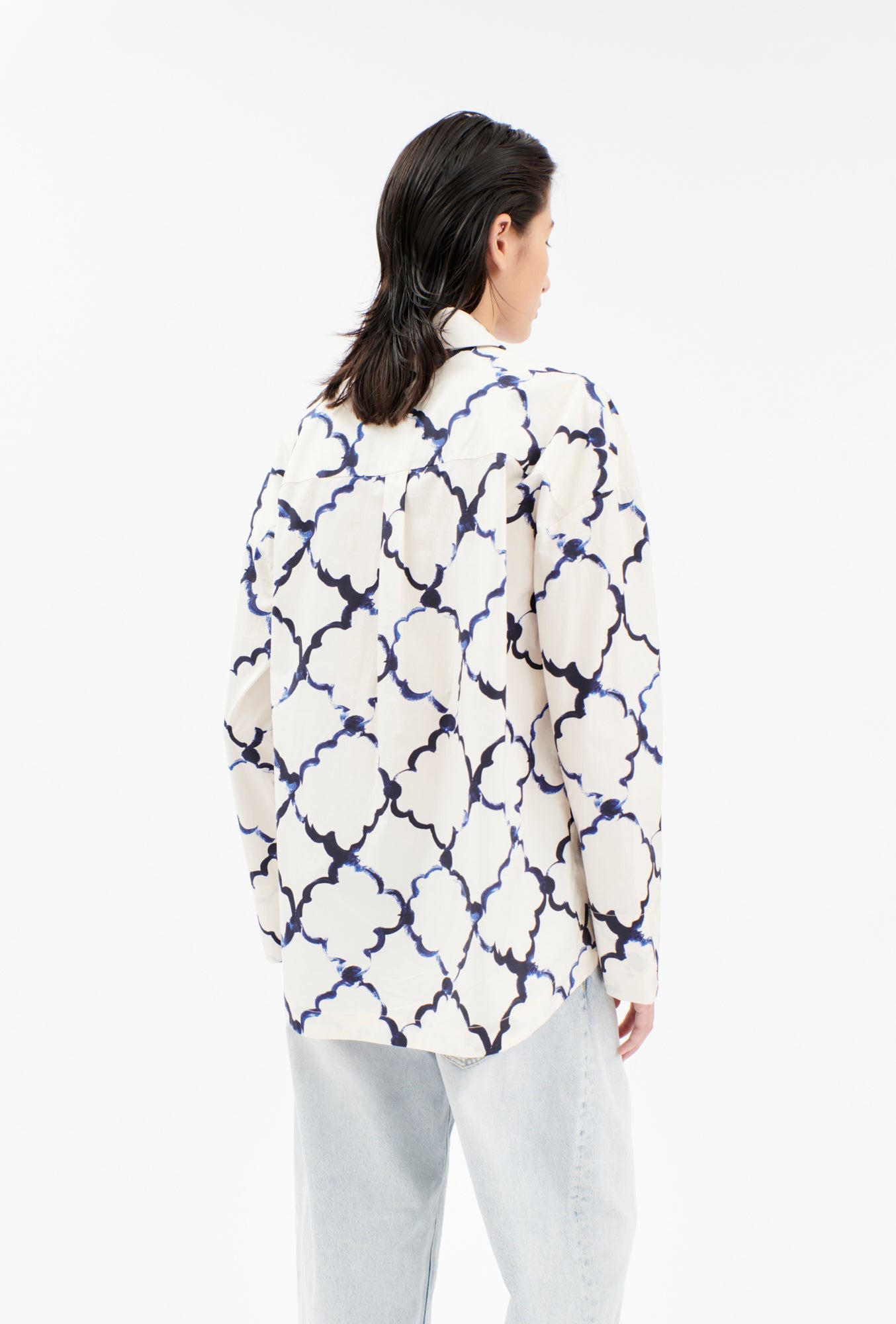 Odeeh-Painted Arabesque Pop Bluse, Pigment-Hemden & Blusen-Black-Deal-Outlet-by-ARCHIVIST