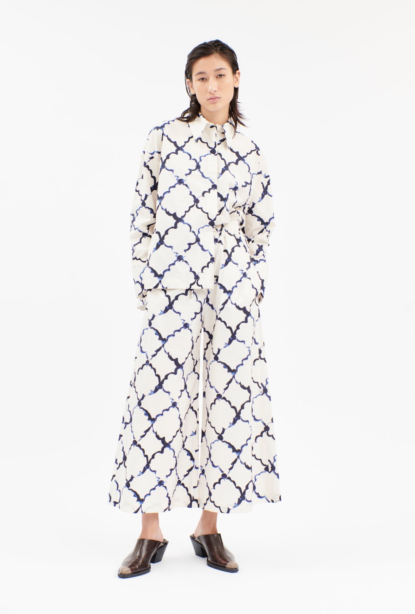 Odeeh-Painted Arabesque Pop Hose, Pigment-Hosen-Black-Deal-Outlet-by-ARCHIVIST