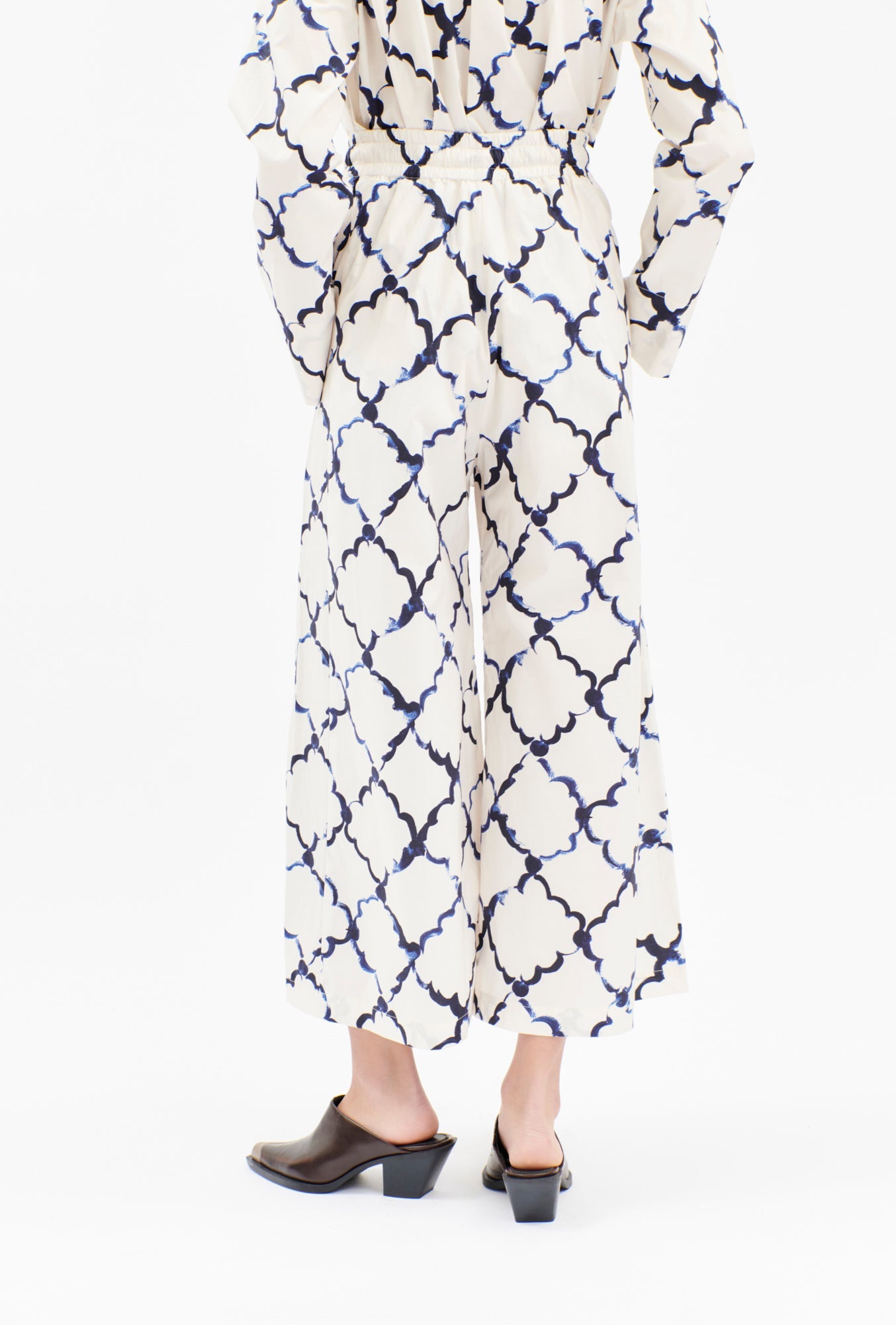 Odeeh-Painted Arabesque Pop Hose, Pigment-Hosen-Black-Deal-Outlet-by-ARCHIVIST