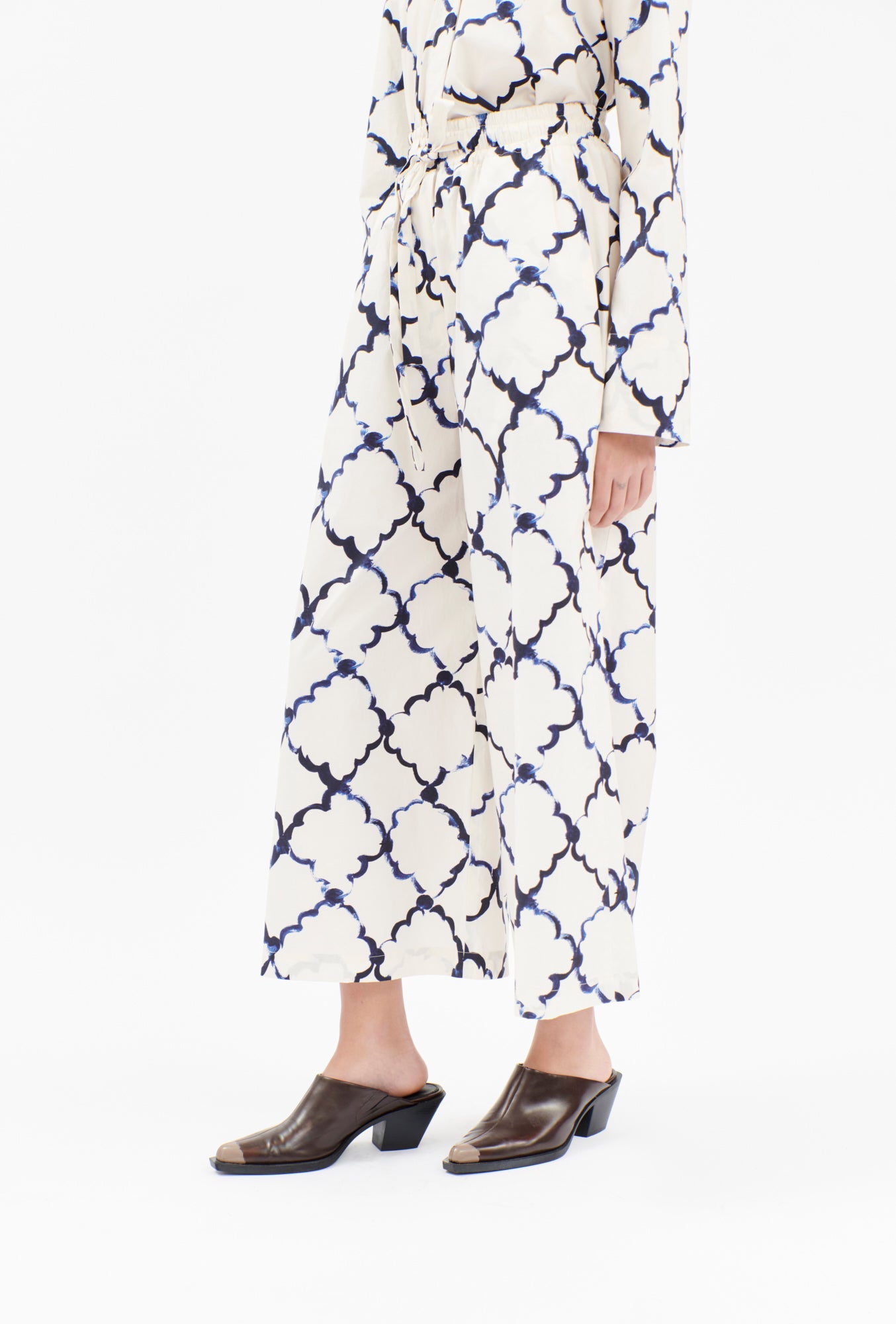 Odeeh-Painted Arabesque Pop Hose, Pigment-Hosen-Black-Deal-Outlet-by-ARCHIVIST