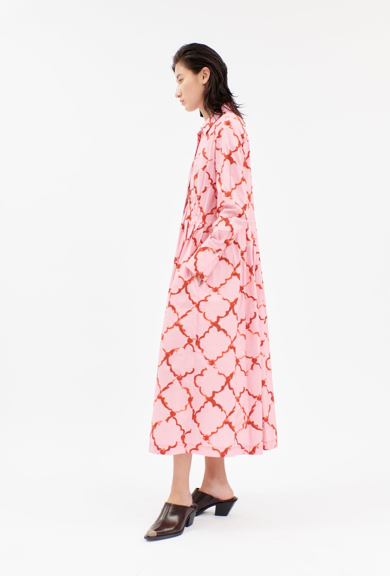 Odeeh-Painted Arabesque Pop Kleid, Poppy-Kleider & Röcke-Black-Deal-Outlet-by-ARCHIVIST