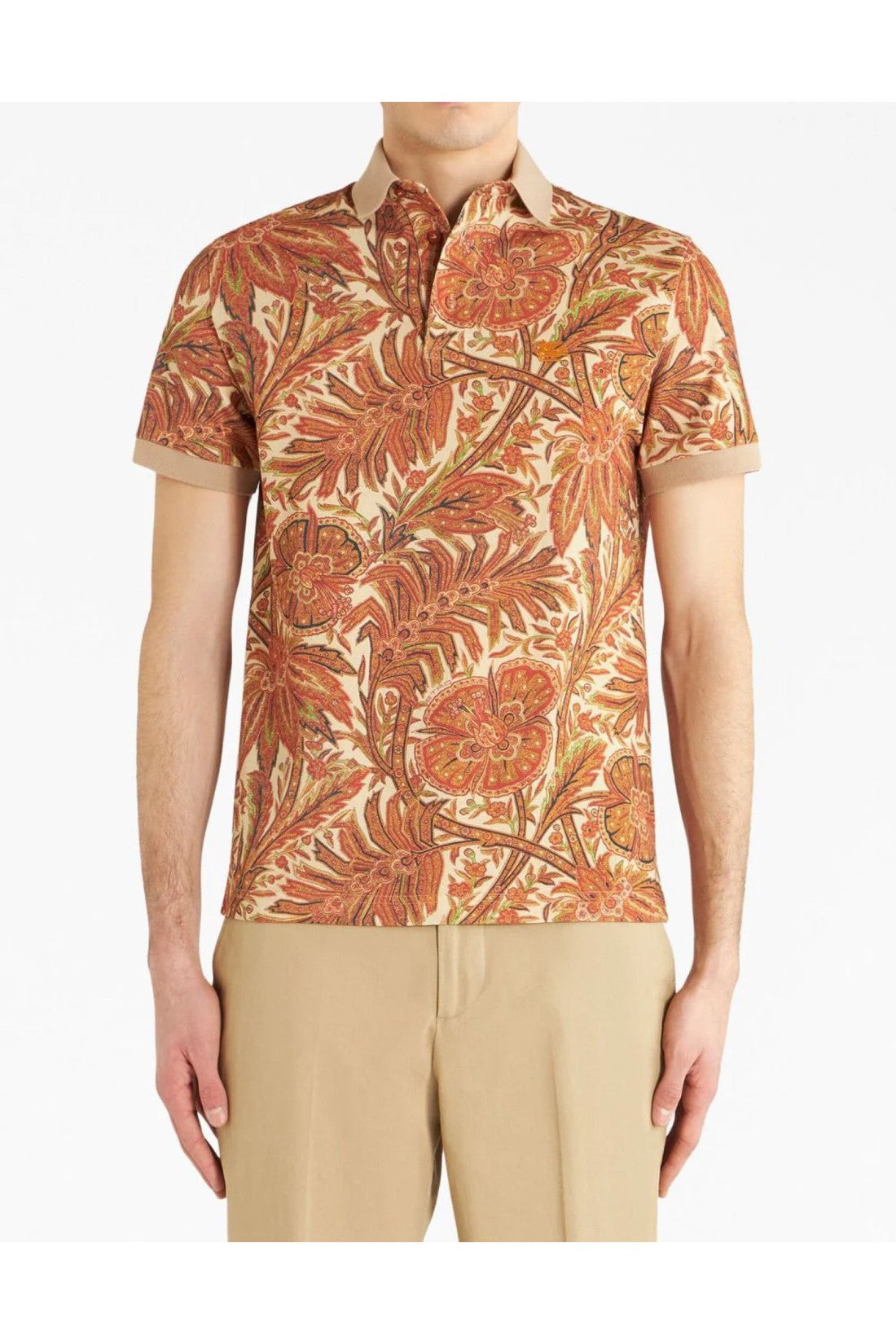 Etro-OUTLET-SALE-Paisley Foliage Polo Shirt-ARCHIVIST