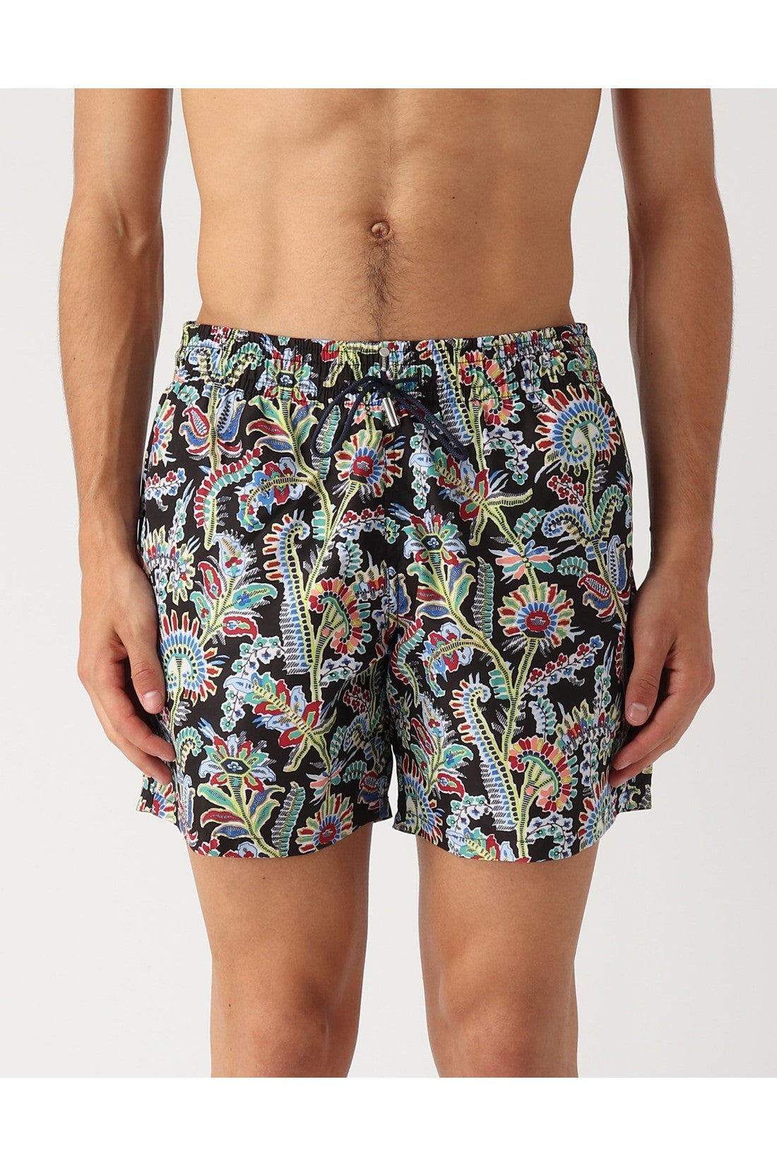 Etro-OUTLET-SALE-Paisley Print Logo Swim Shorts-ARCHIVIST