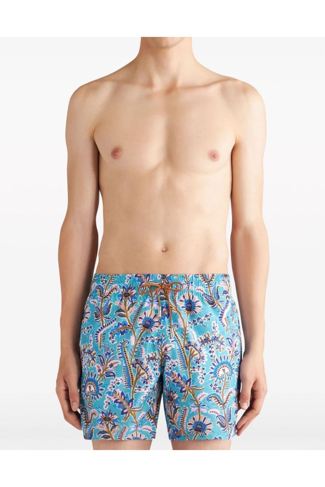 Etro-OUTLET-SALE-Paisley Print Logo Swim Shorts-ARCHIVIST