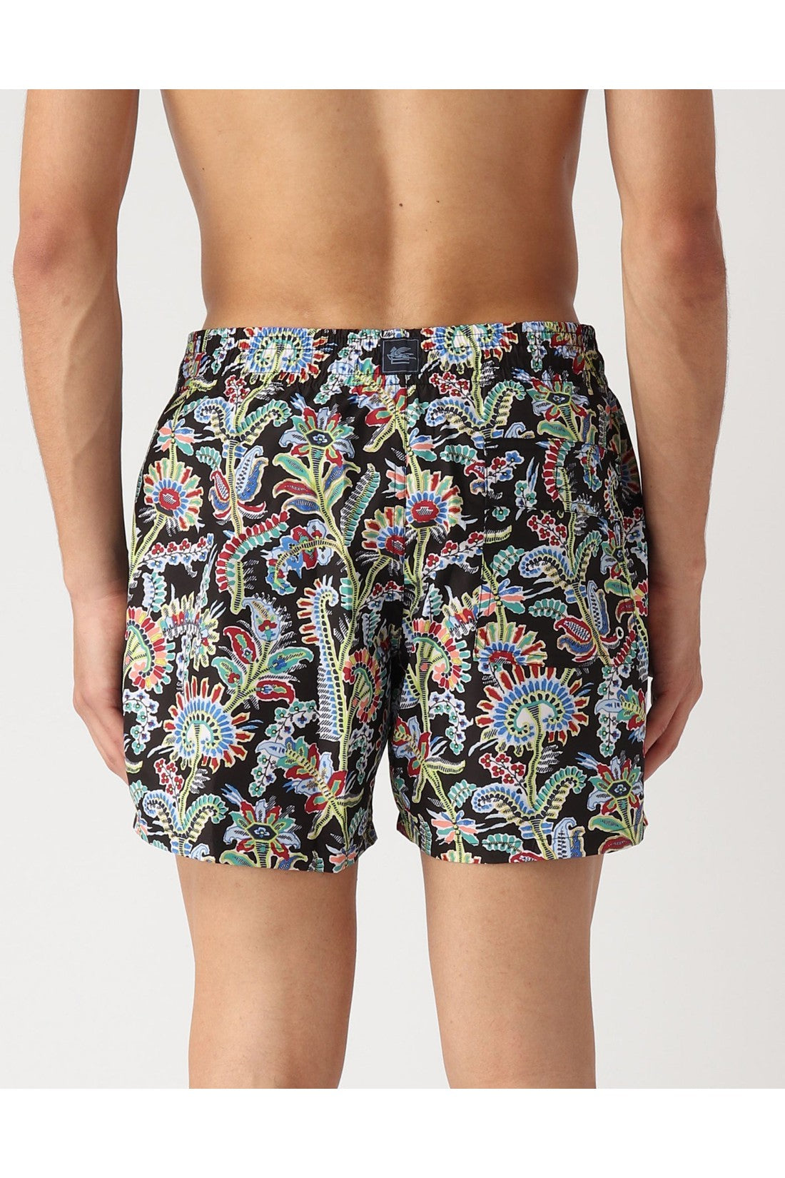 Etro-OUTLET-SALE-Paisley Print Logo Swim Shorts-ARCHIVIST