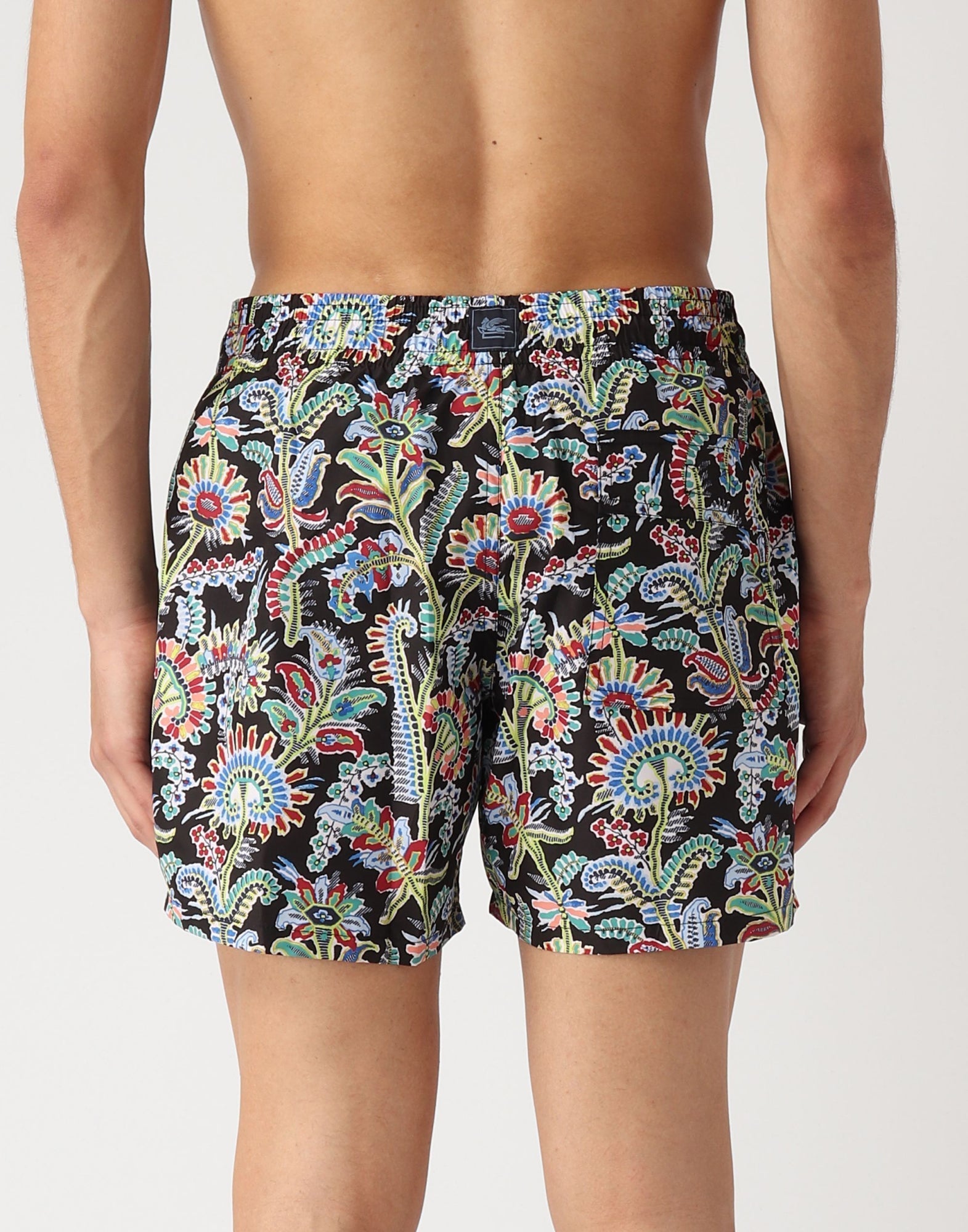 Etro-OUTLET-SALE-Paisley Print Logo Swim Shorts-ARCHIVIST