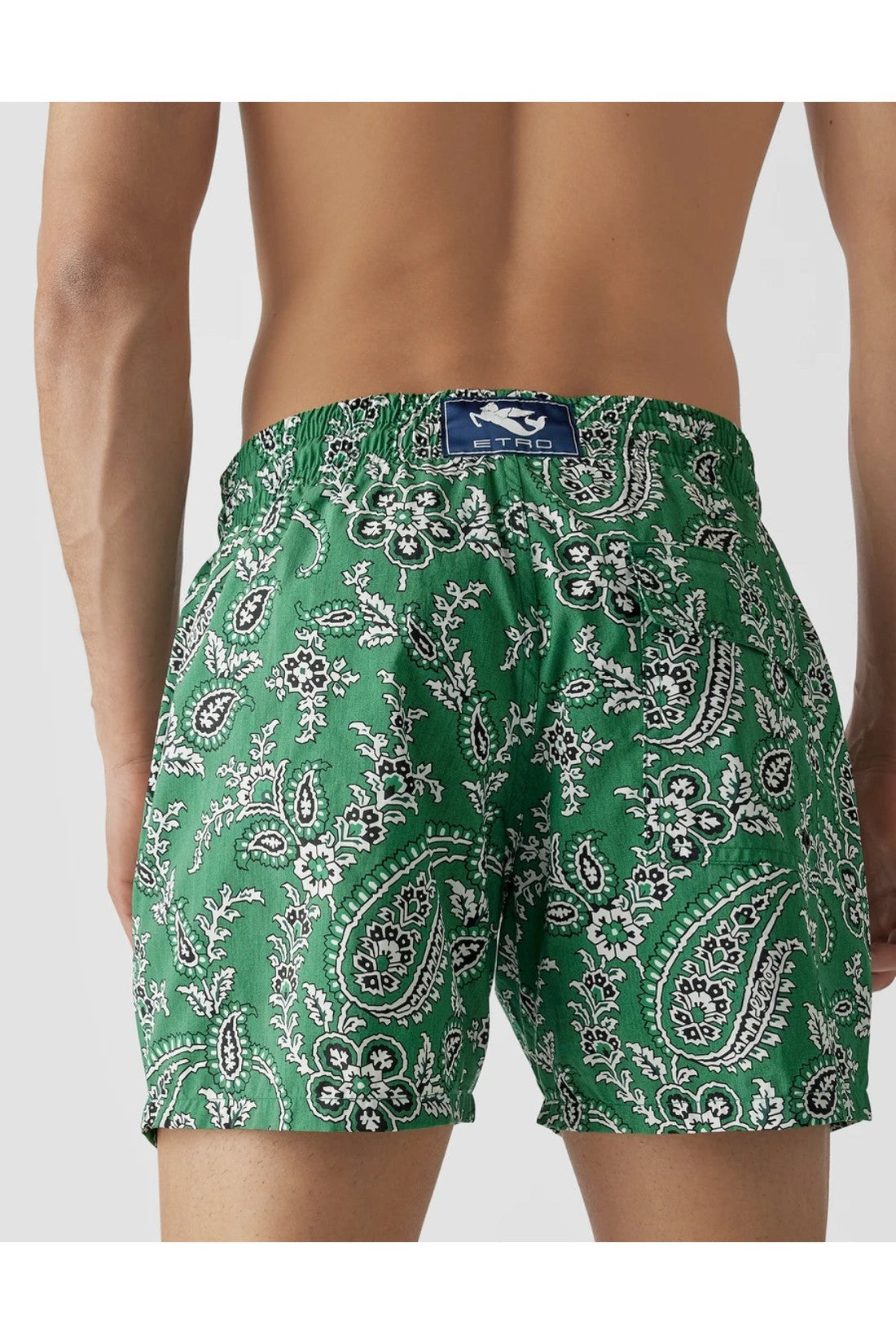 Etro-OUTLET-SALE-Paisley Print Logo Swim Shorts-ARCHIVIST