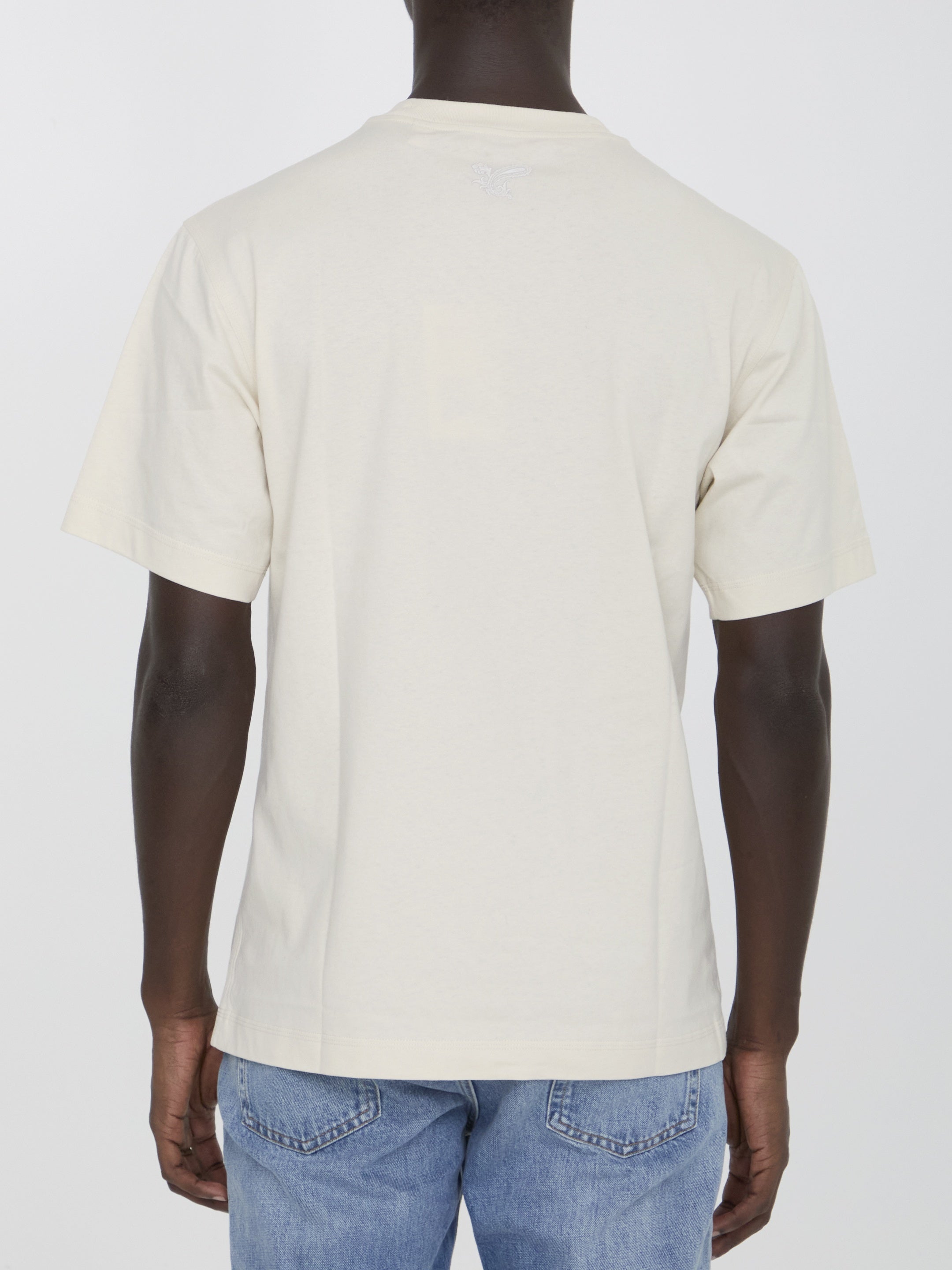 BURBERRY-OUTLET-SALE-Paisley logo t-shirt-ARCHIVIST