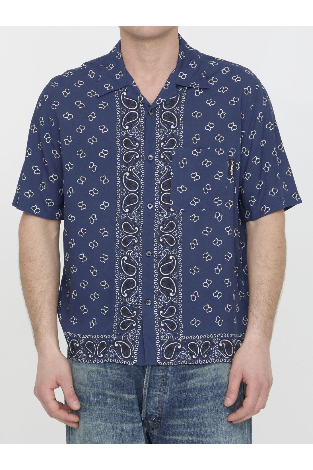 PALM ANGELS-OUTLET-SALE-Paisley print shirt-ARCHIVIST