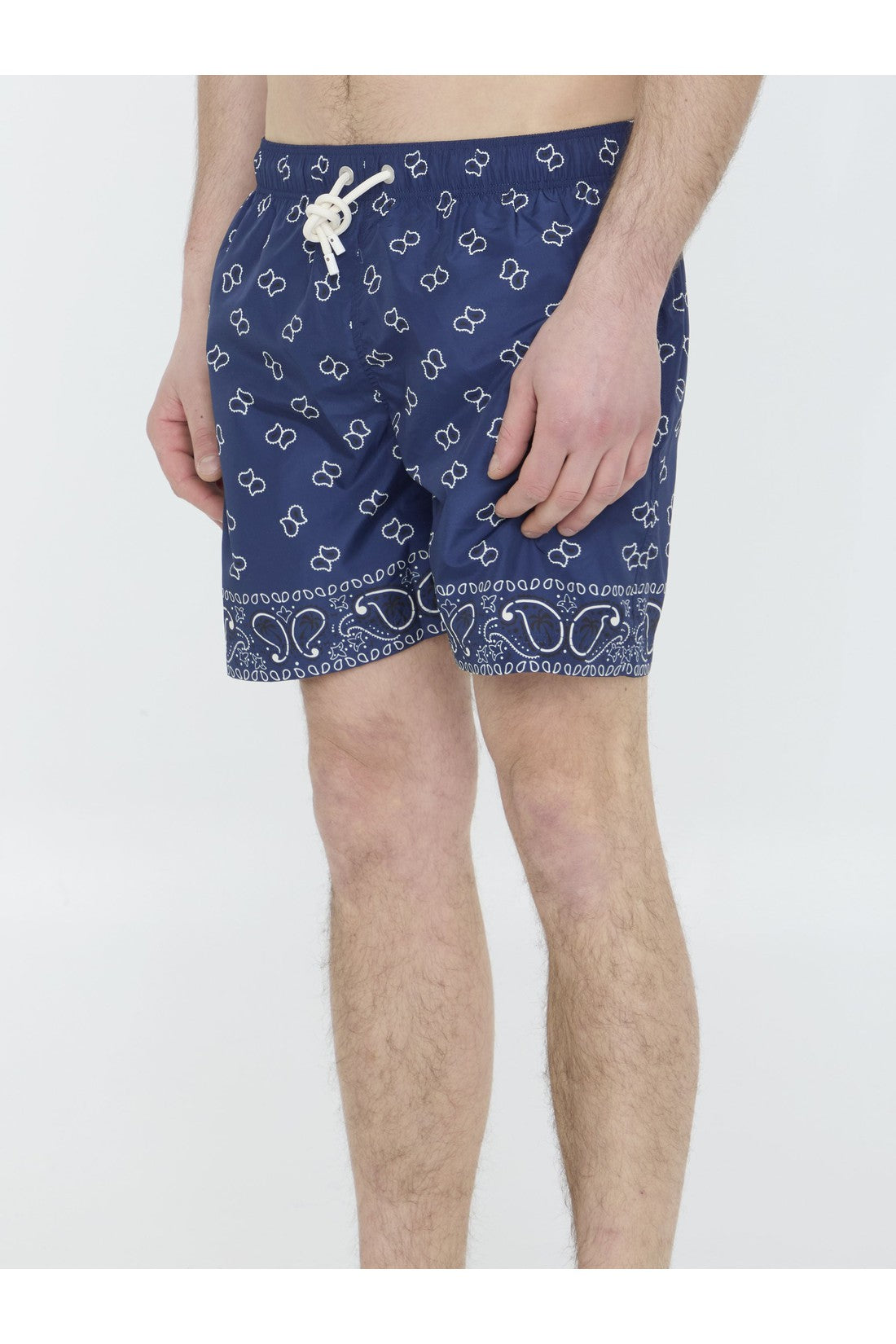 PALM ANGELS-OUTLET-SALE-Paisley print swim shorts-ARCHIVIST