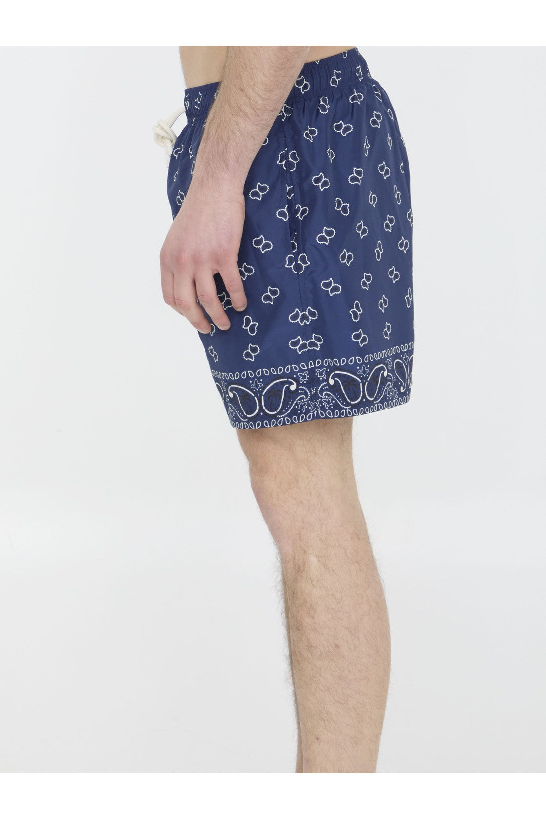 PALM ANGELS-OUTLET-SALE-Paisley print swim shorts-ARCHIVIST