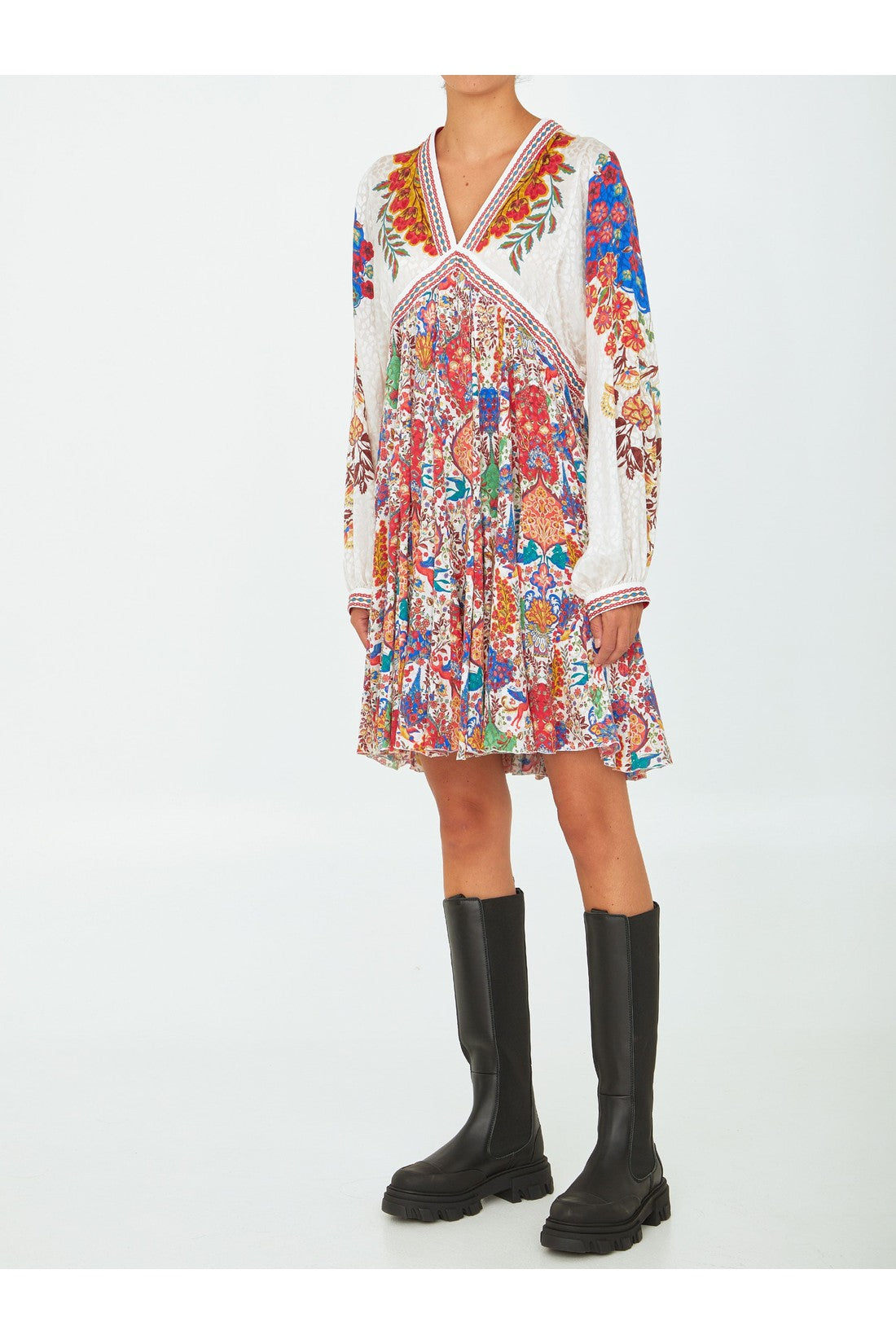 ETRO-OUTLET-SALE-Paisley silk dress-ARCHIVIST