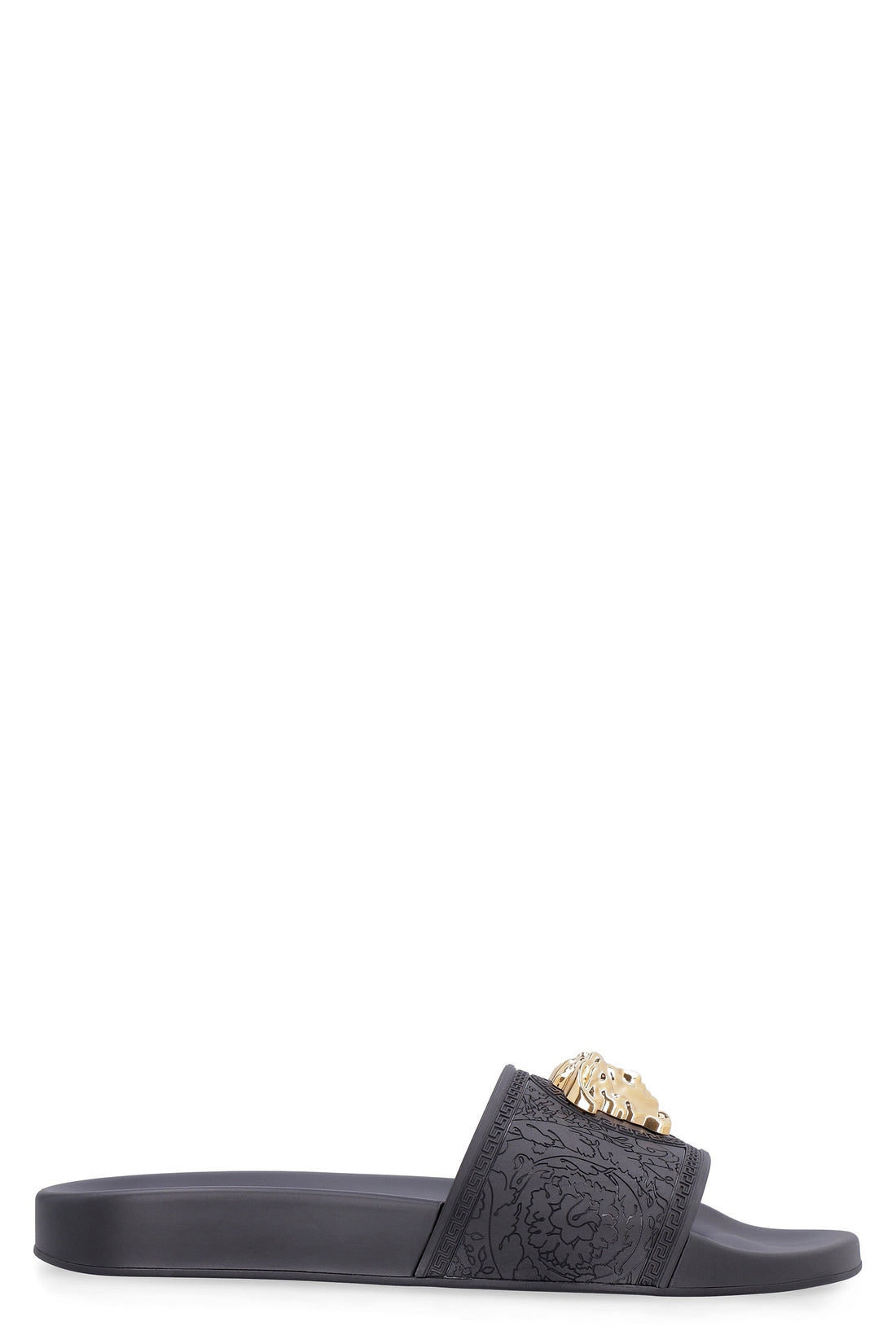 Versace-OUTLET-SALE-Palazzo logo detail rubber slides-ARCHIVIST