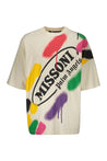 Palm Angels-OUTLET-SALE-Palm Angels X Missoni cotton T-shirt-ARCHIVIST