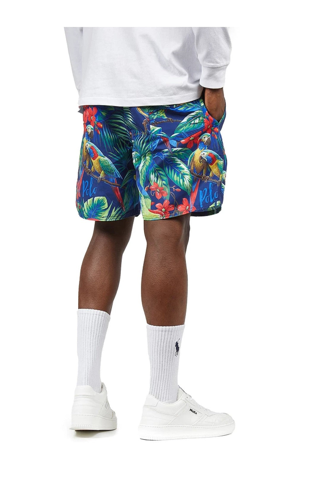 Polo Ralph Lauren-OUTLET-SALE-Palm Island Parrot Print Swim Shorts-ARCHIVIST