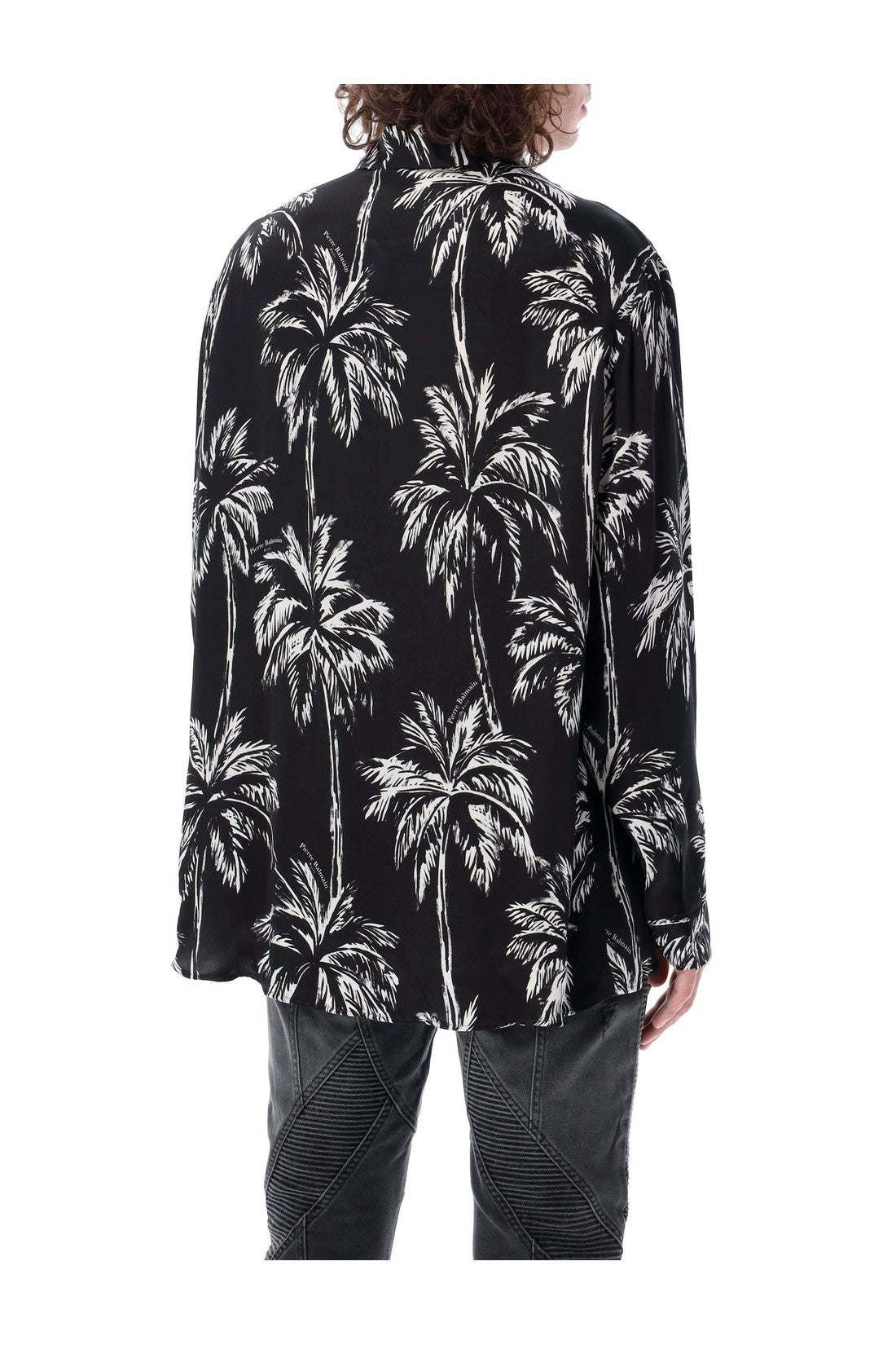 BALMAIN-OUTLET-SALE-Palm print shirt-ARCHIVIST