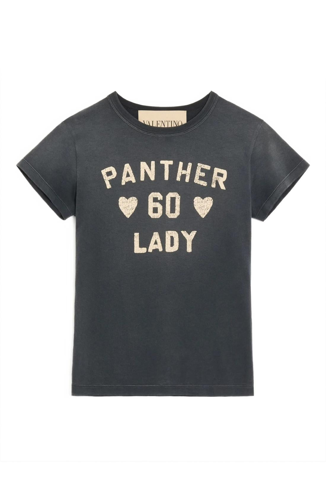 Valentino Garavani-OUTLET-SALE-Panther Lady T-shirt-ARCHIVIST