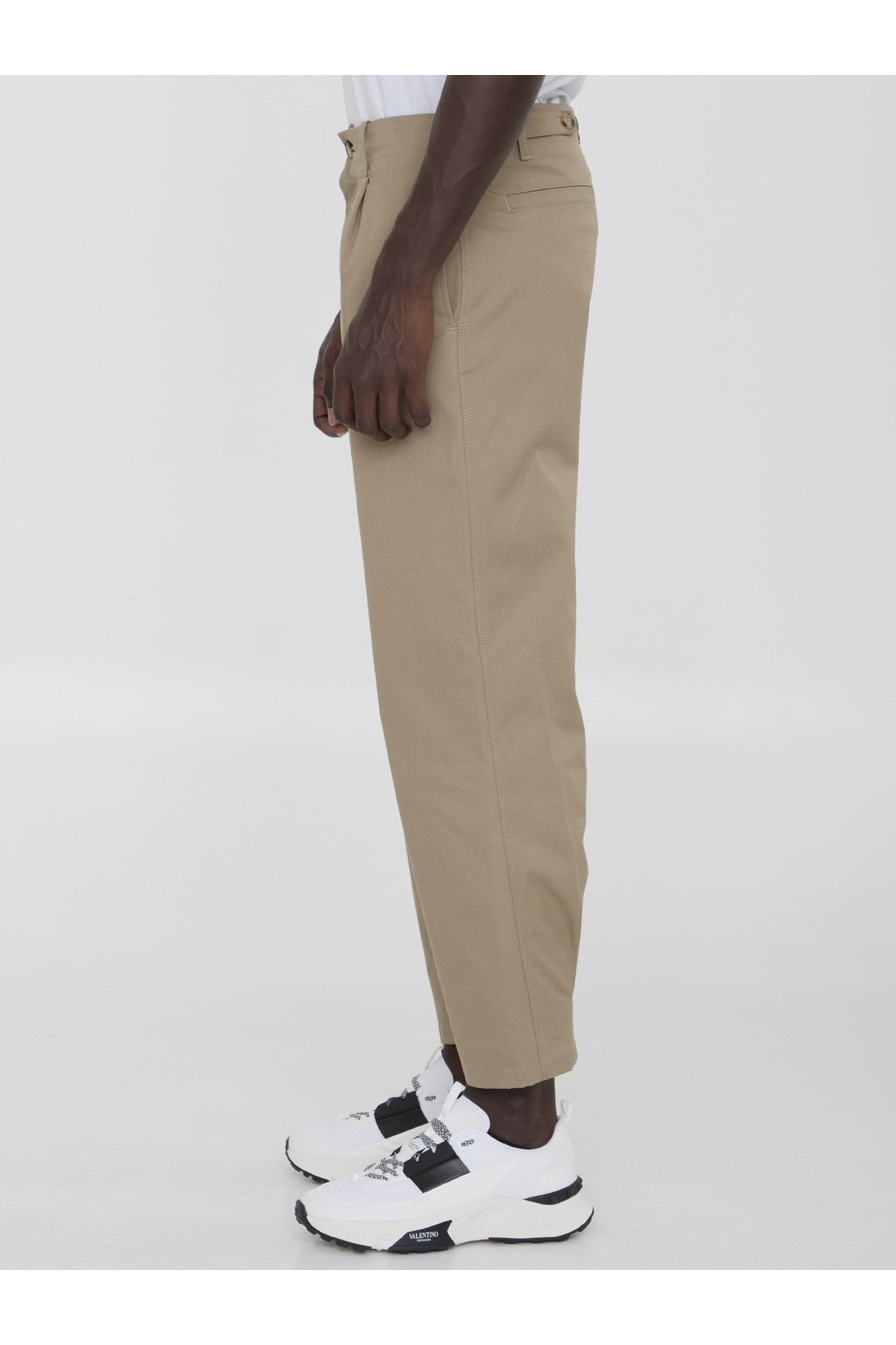 Valentino Garavani-OUTLET-SALE-Pants in cotton gabardine-ARCHIVIST