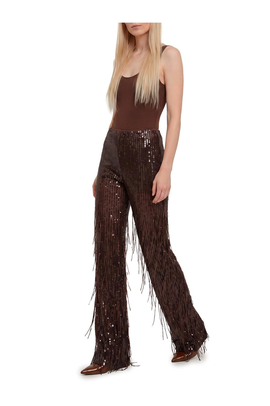 Federica Tosi-OUTLET-SALE-Pants with sequin and fringes-ARCHIVIST