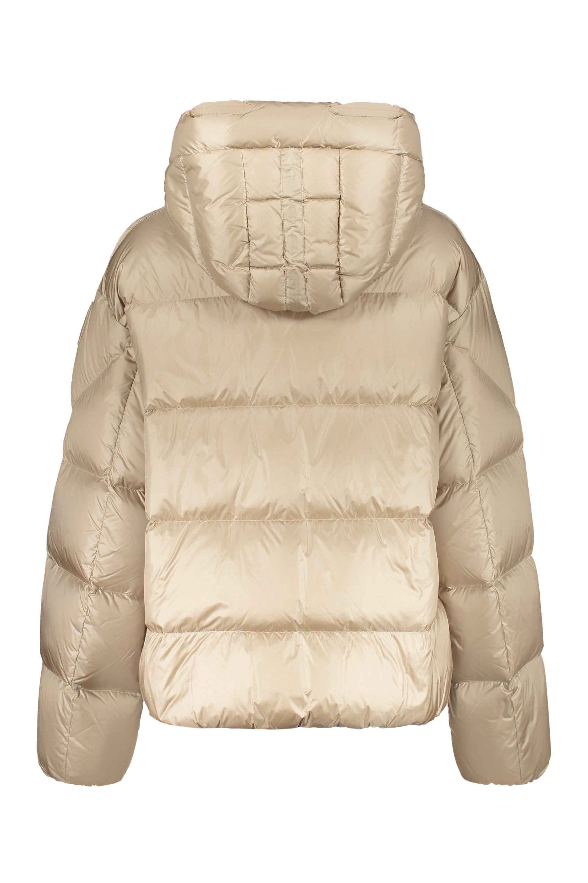 Tilly hooded short down jacket