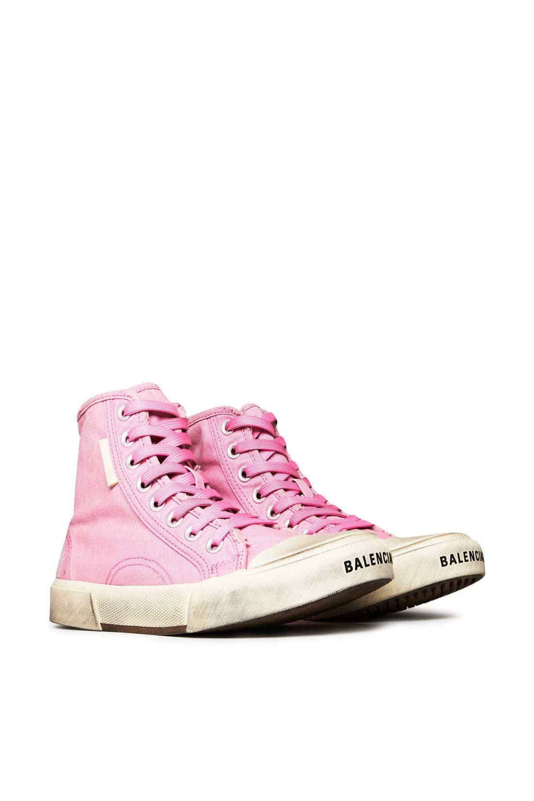 Balenciaga-OUTLET-SALE-Paris Vulc Destroyed Fabric Hi-Top Sneakers-ARCHIVIST