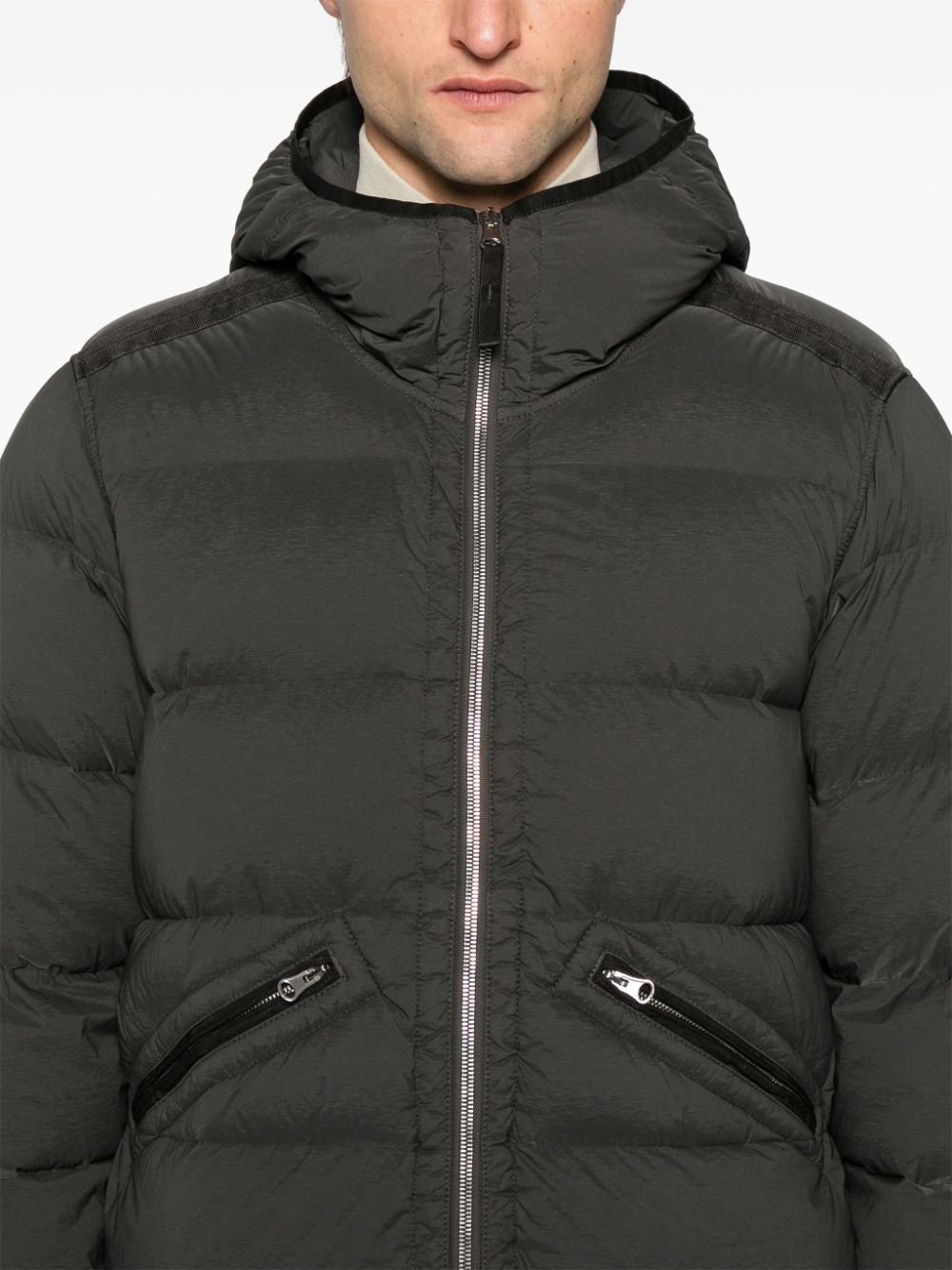 Stone Island-OUTLET-SALE-Parka GRAU-ARCHIVIST