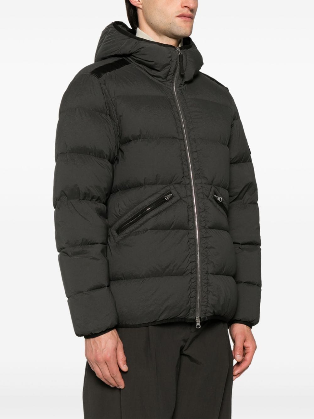 Stone Island-OUTLET-SALE-Parka GRAU-ARCHIVIST