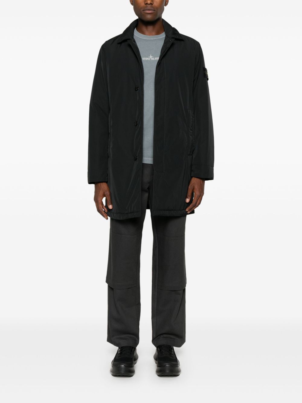 Stone Island-OUTLET-SALE-Parka SCHWARZ-ARCHIVIST