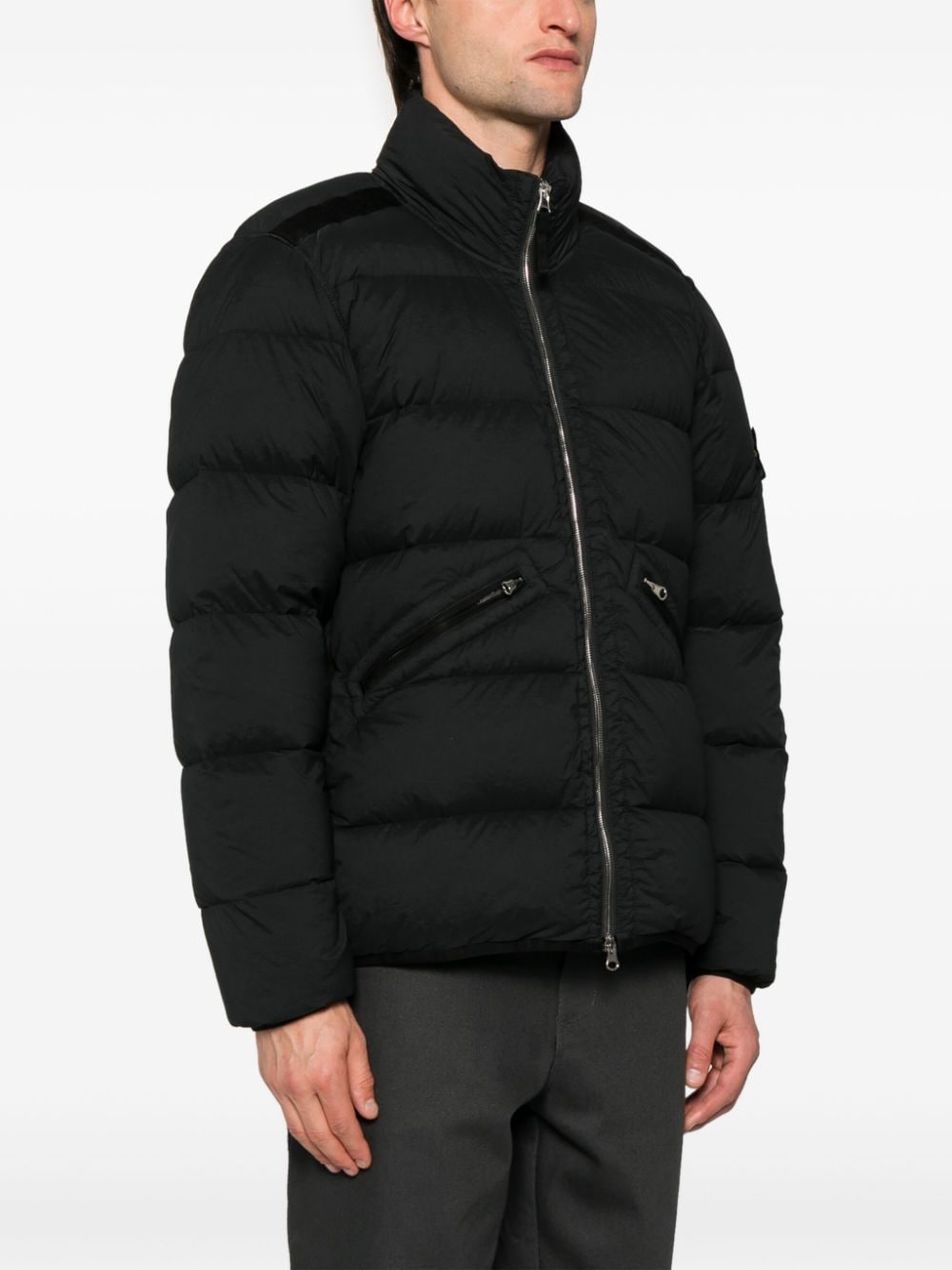 Stone Island-OUTLET-SALE-Parka SCHWARZ-ARCHIVIST