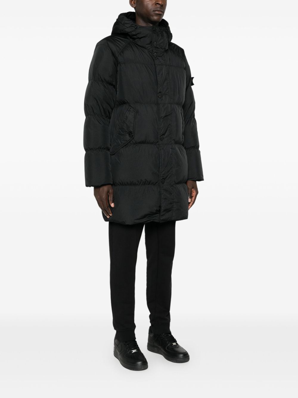 Stone Island-OUTLET-SALE-Parka SCHWARZ-ARCHIVIST