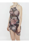 BALMAIN-OUTLET-SALE-Pastel-print tulle dress-ARCHIVIST