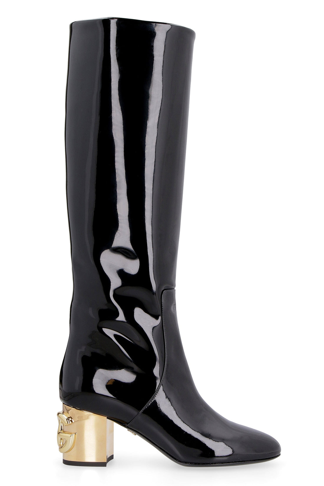 Dolce & Gabbana-OUTLET-SALE-Patent leather boots-ARCHIVIST