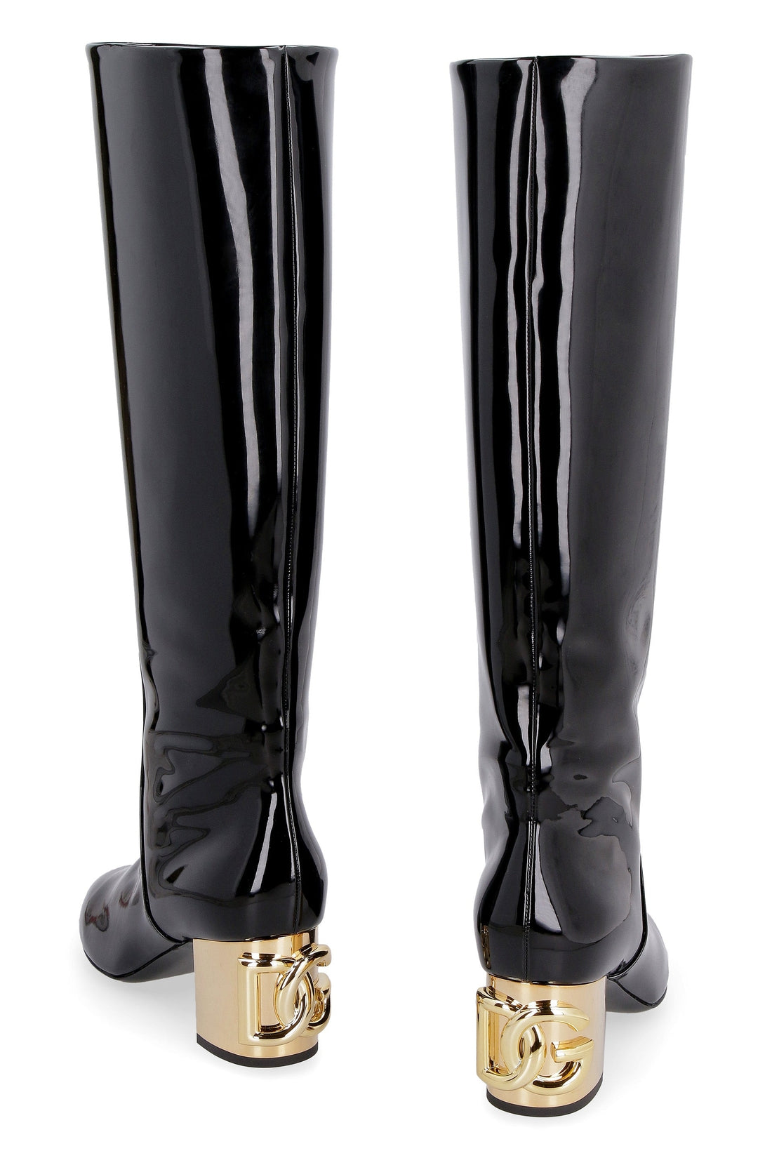 Dolce & Gabbana-OUTLET-SALE-Patent leather boots-ARCHIVIST