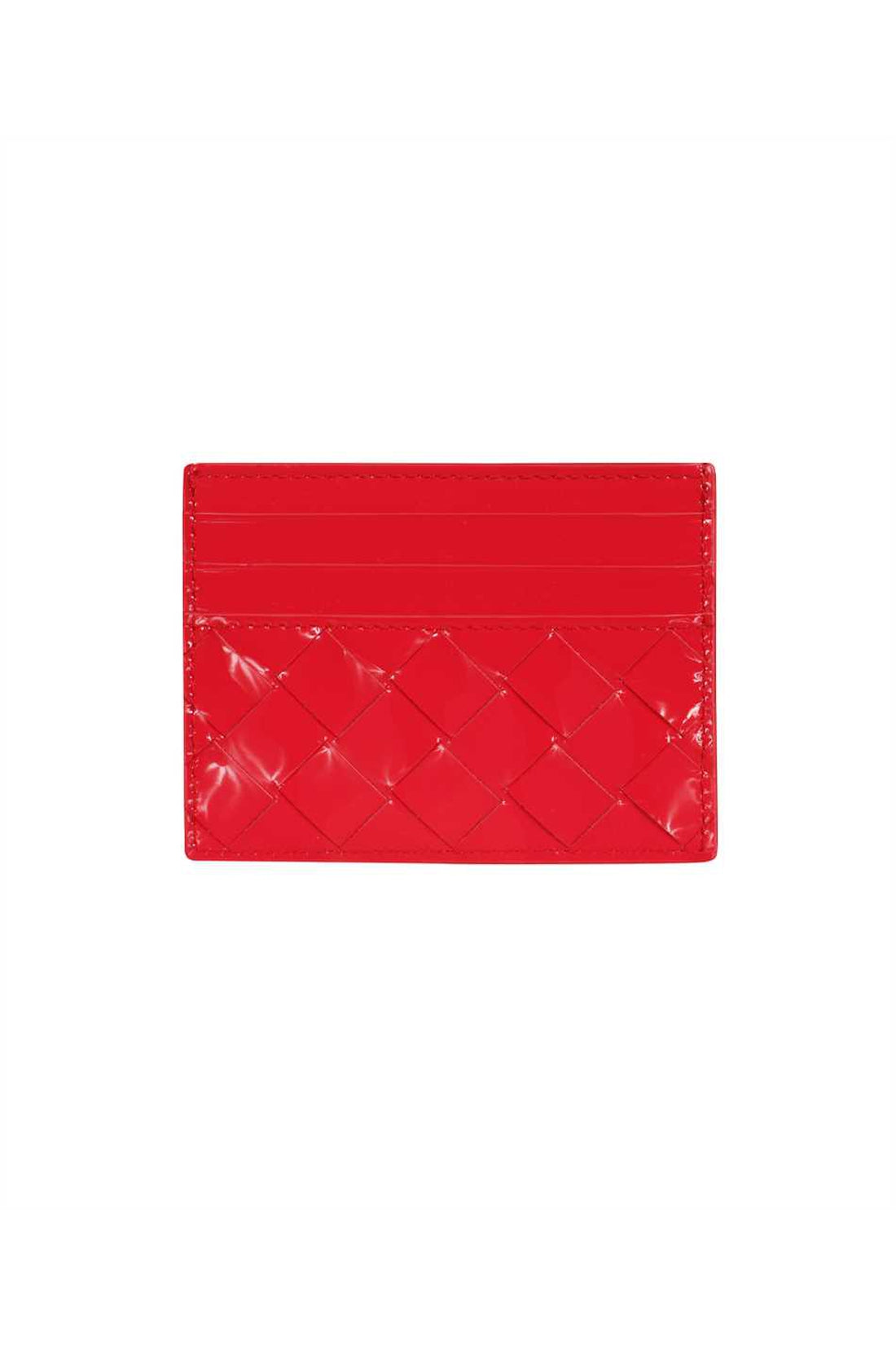 Bottega Veneta-OUTLET-SALE-Patent leather card holder-ARCHIVIST