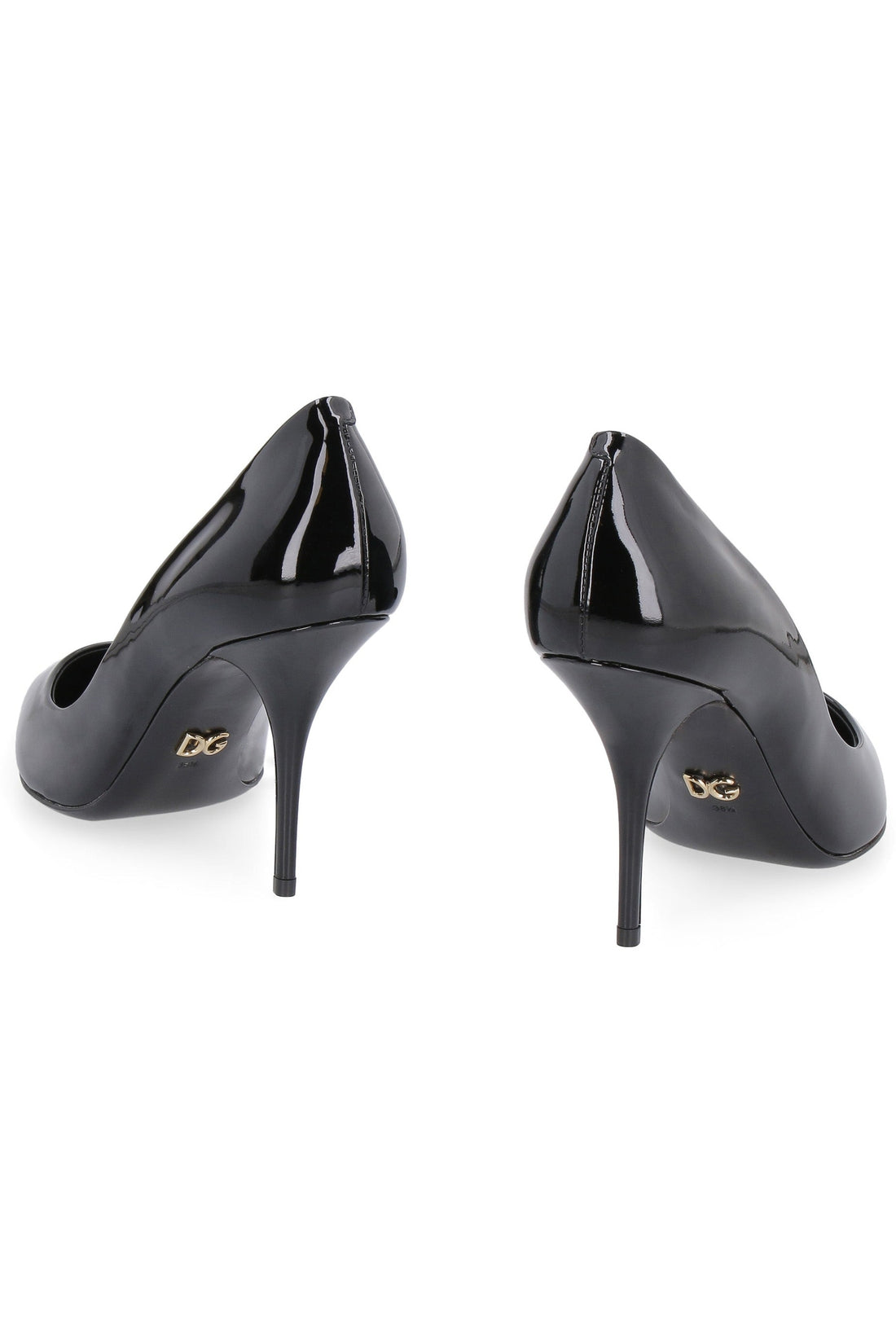Dolce & Gabbana-OUTLET-SALE-Patent leather pointy-toe pumps-ARCHIVIST