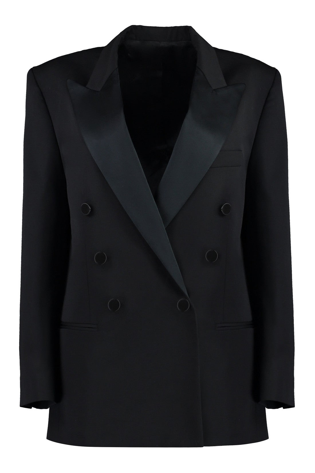 Isabel Marant-OUTLET-SALE-Peagan double-breasted wool blazer-ARCHIVIST