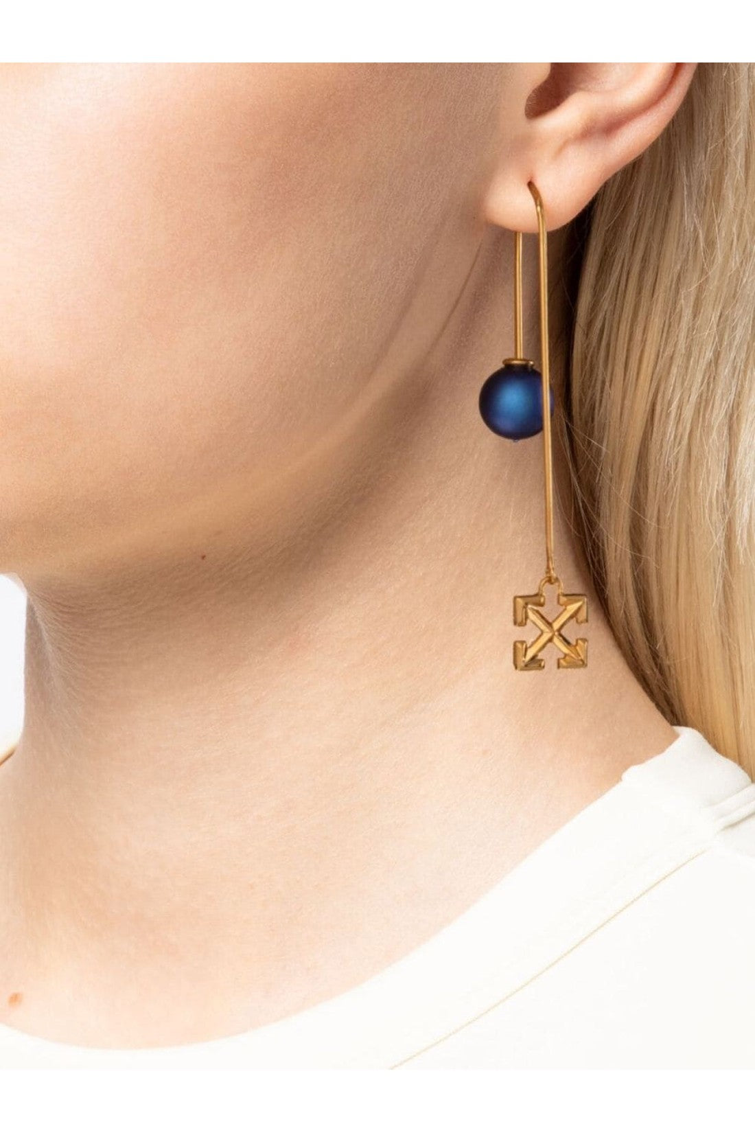 Off-White-OUTLET-SALE-Pearl & Arrow Logo Earrings-ARCHIVIST