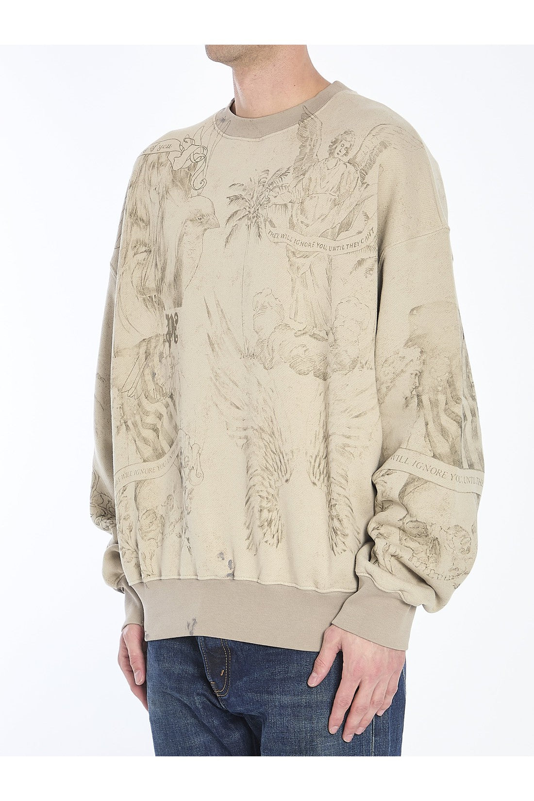 PALM ANGELS-OUTLET-SALE-Pencil All Over sweatshirt-ARCHIVIST