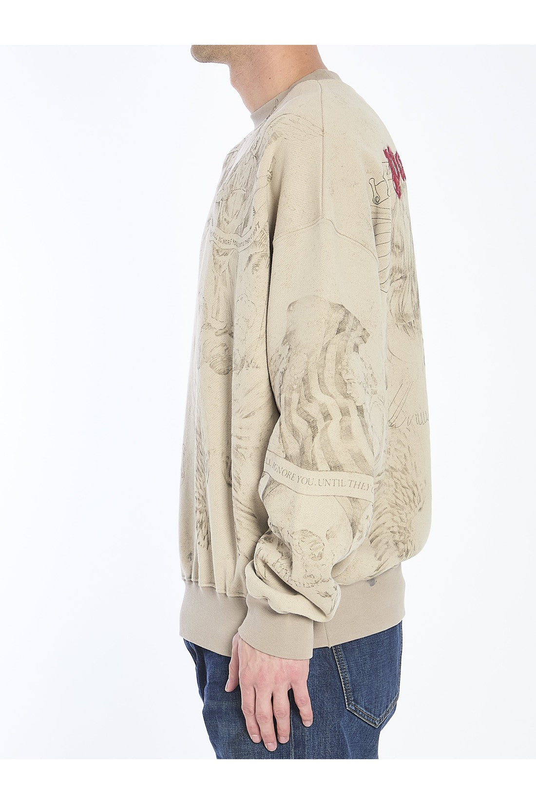 PALM ANGELS-OUTLET-SALE-Pencil All Over sweatshirt-ARCHIVIST