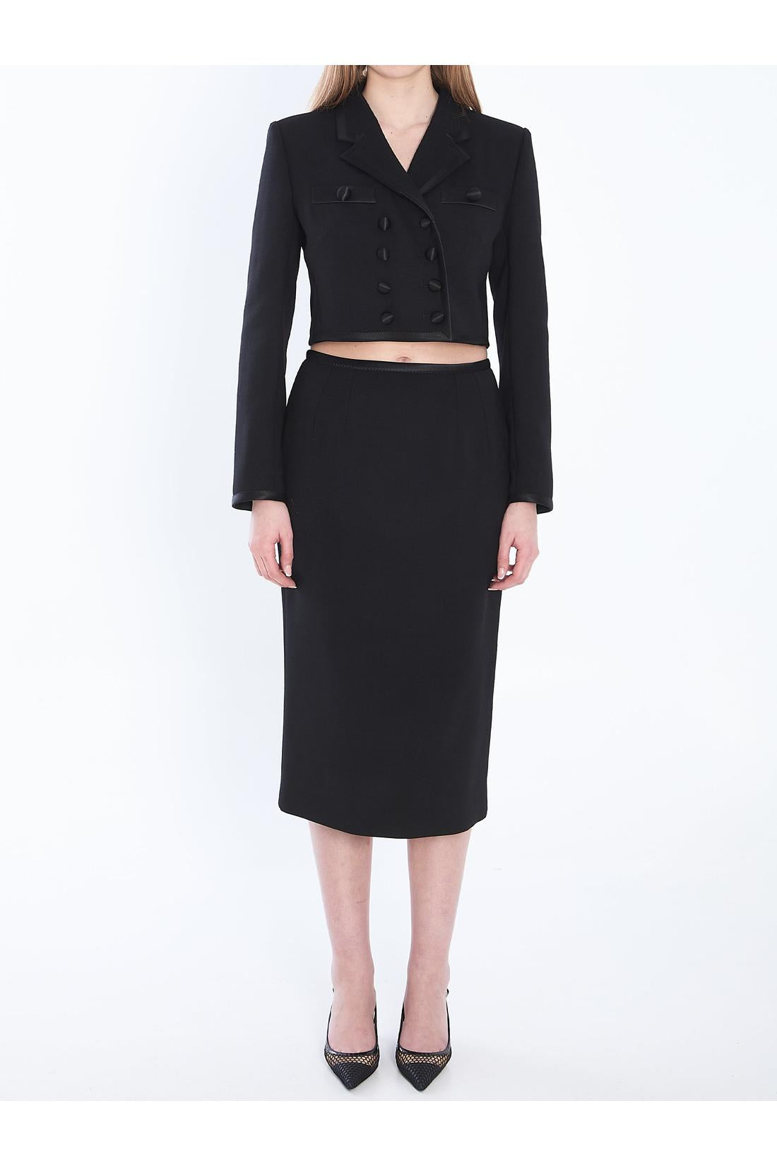 Dolce & Gabbana-OUTLET-SALE-Pencil longuette skirt-ARCHIVIST