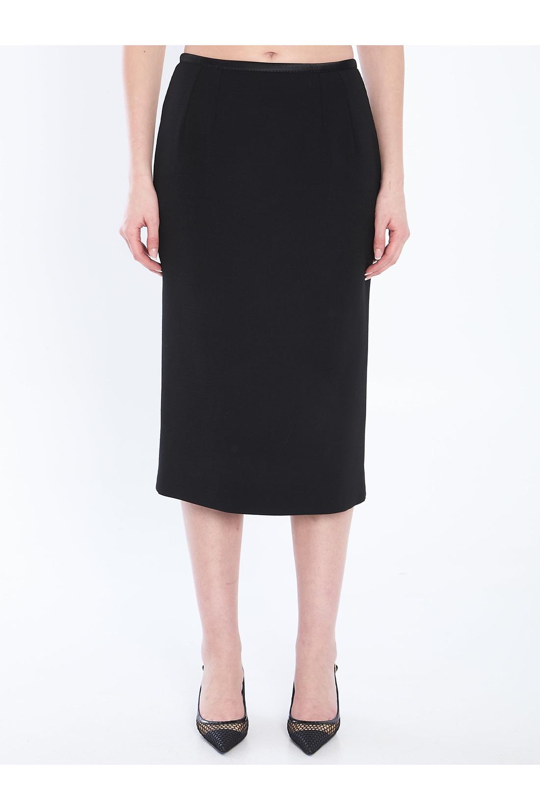 Dolce & Gabbana-OUTLET-SALE-Pencil longuette skirt-ARCHIVIST